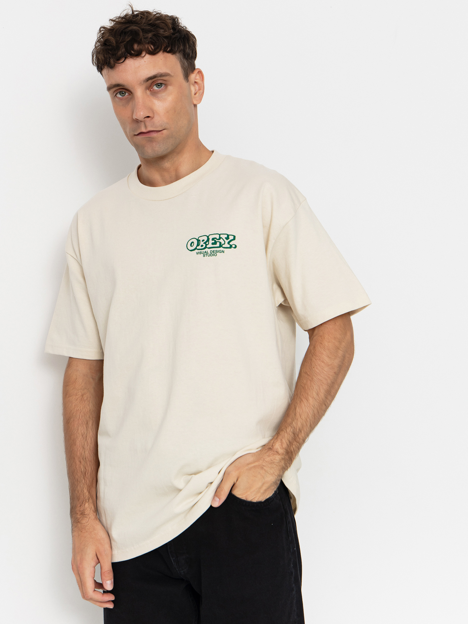 T-shirt OBEY Obey Knowledge & Growth (cream)