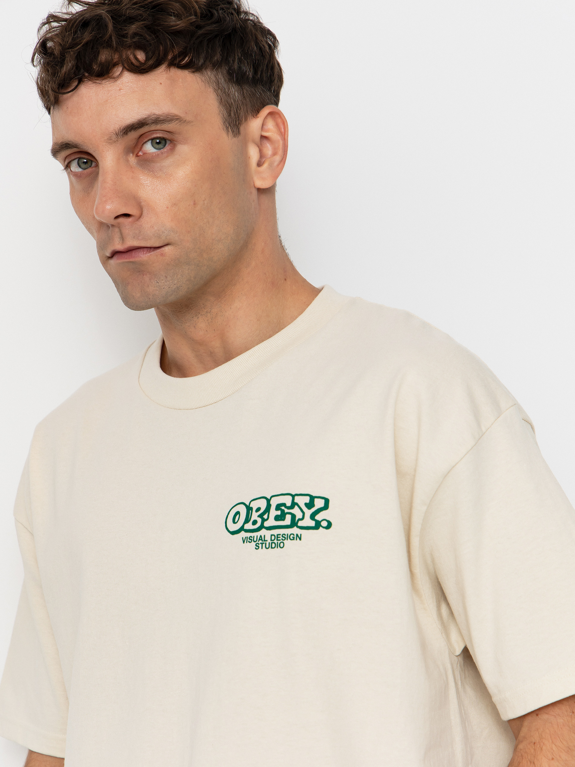 T-shirt OBEY Obey Knowledge & Growth (cream)