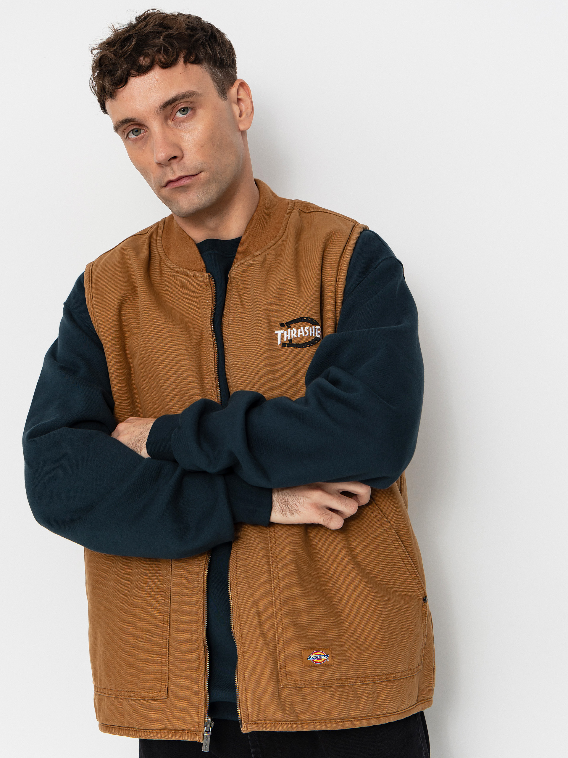 Kamizelka Dickies x Thrasher Vest (brown duck)