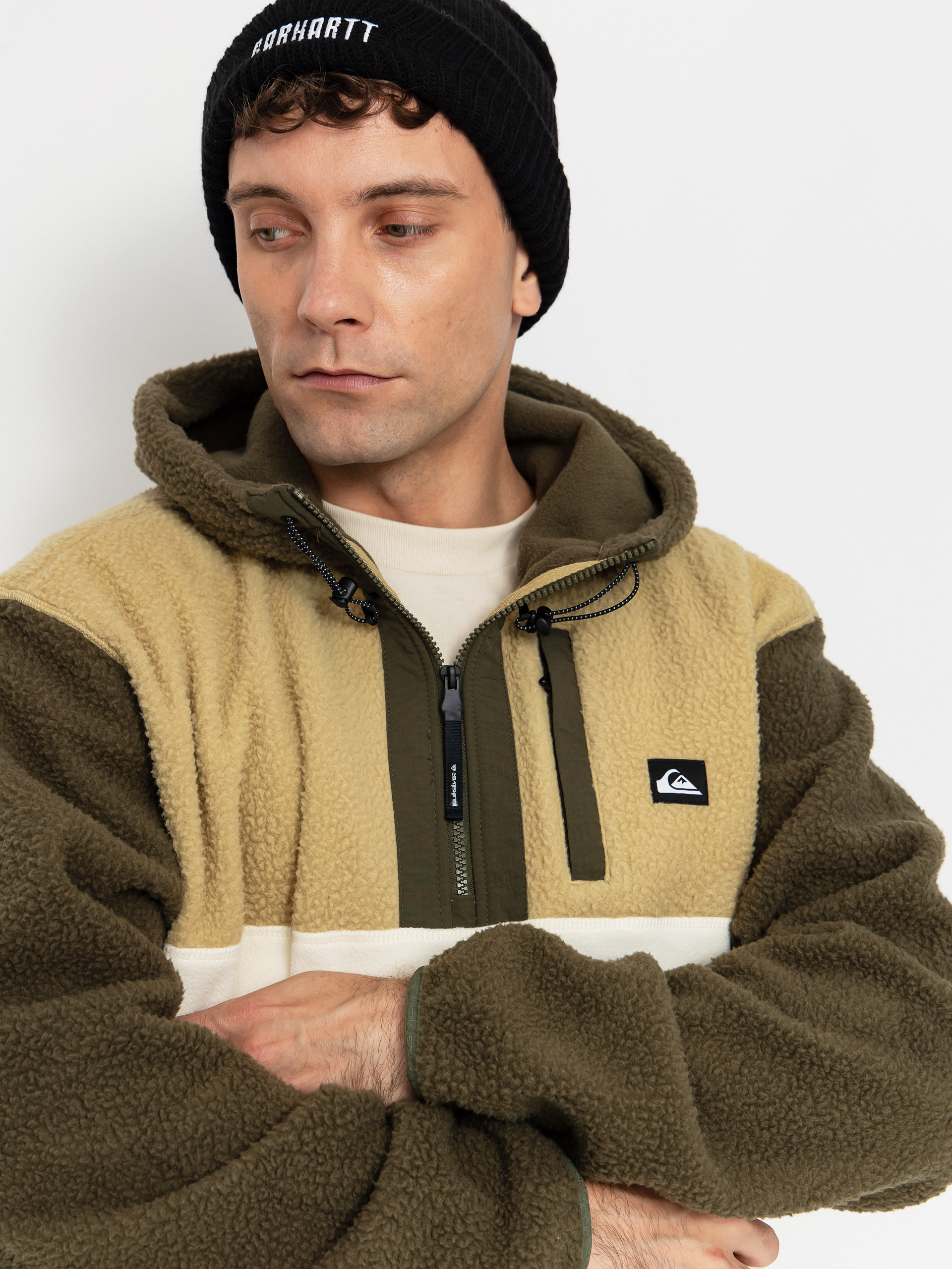 Męski Polar Quiksilver Ocean View Mix Up Hoody (grape leaf)