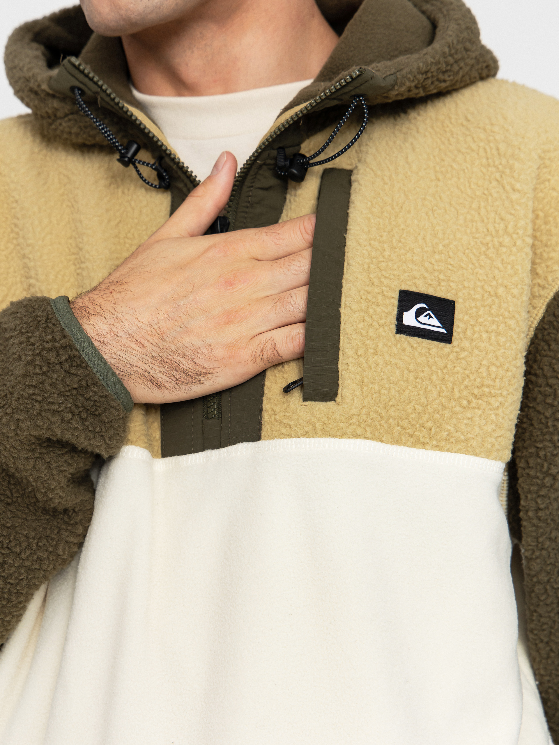 Męski Polar Quiksilver Ocean View Mix Up Hoody (grape leaf)