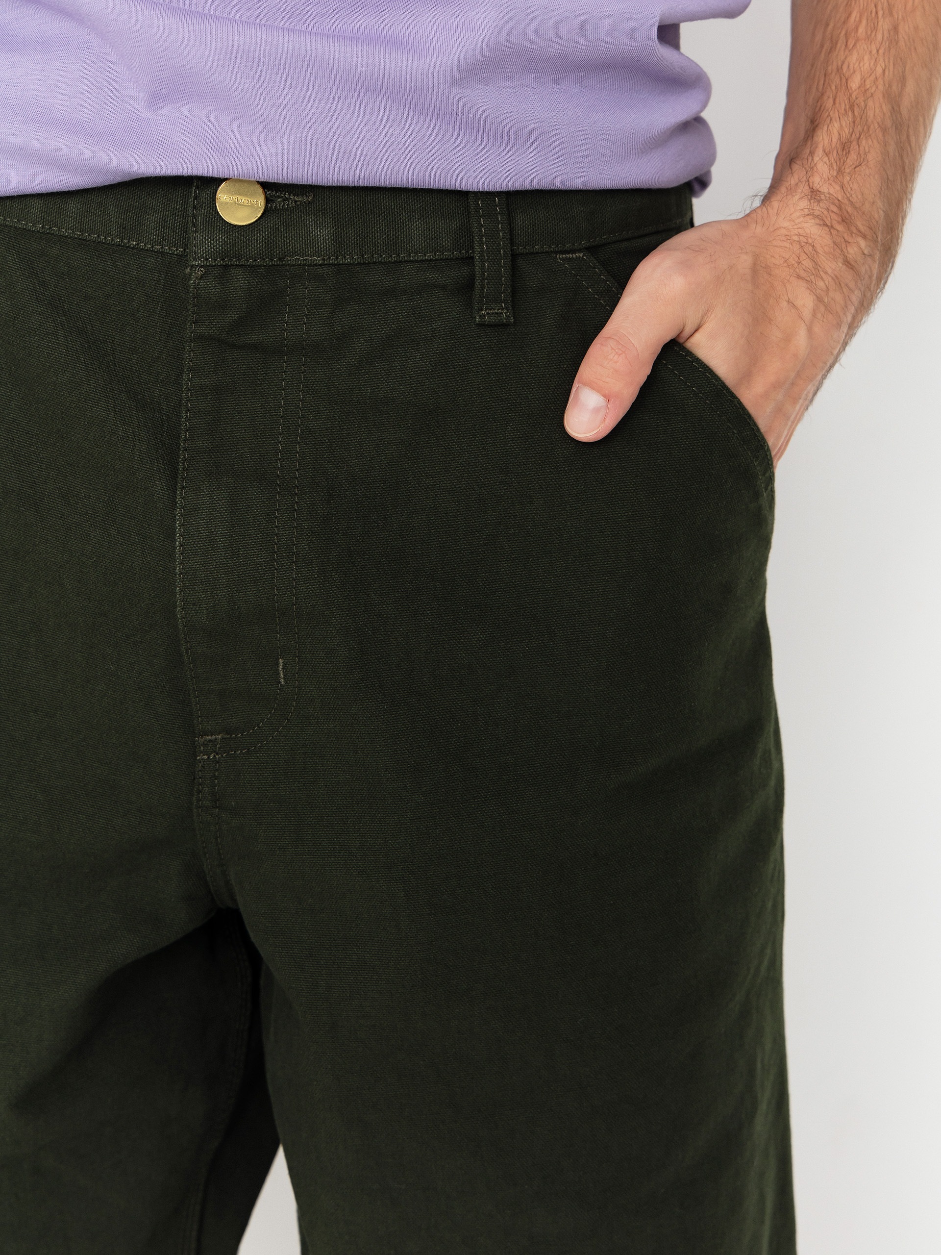 Spodnie Carhartt WIP Single Knee (olive/rinsed)