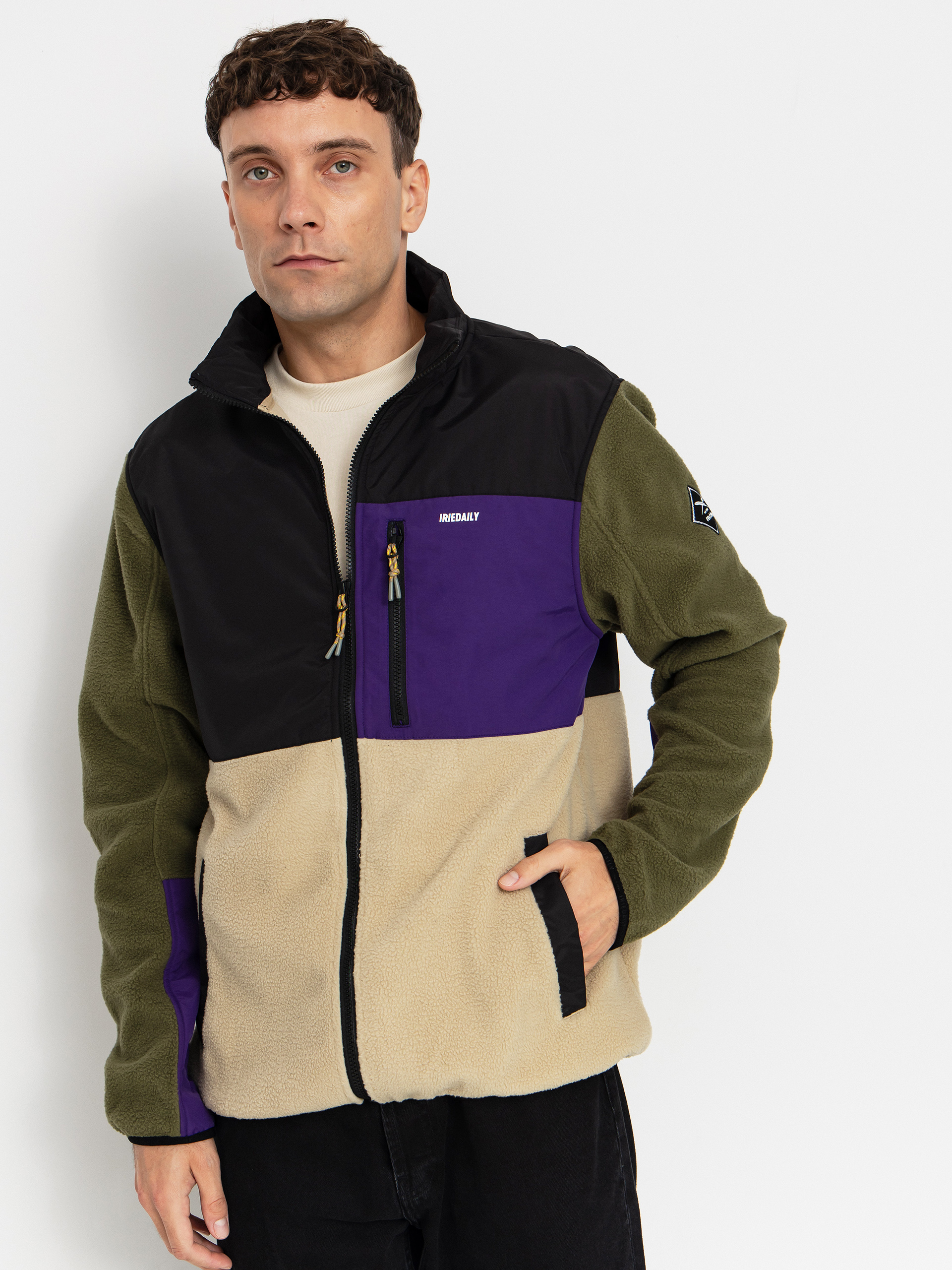 Kurtka Iriedaily Auf Deck Fleece (deep purple)