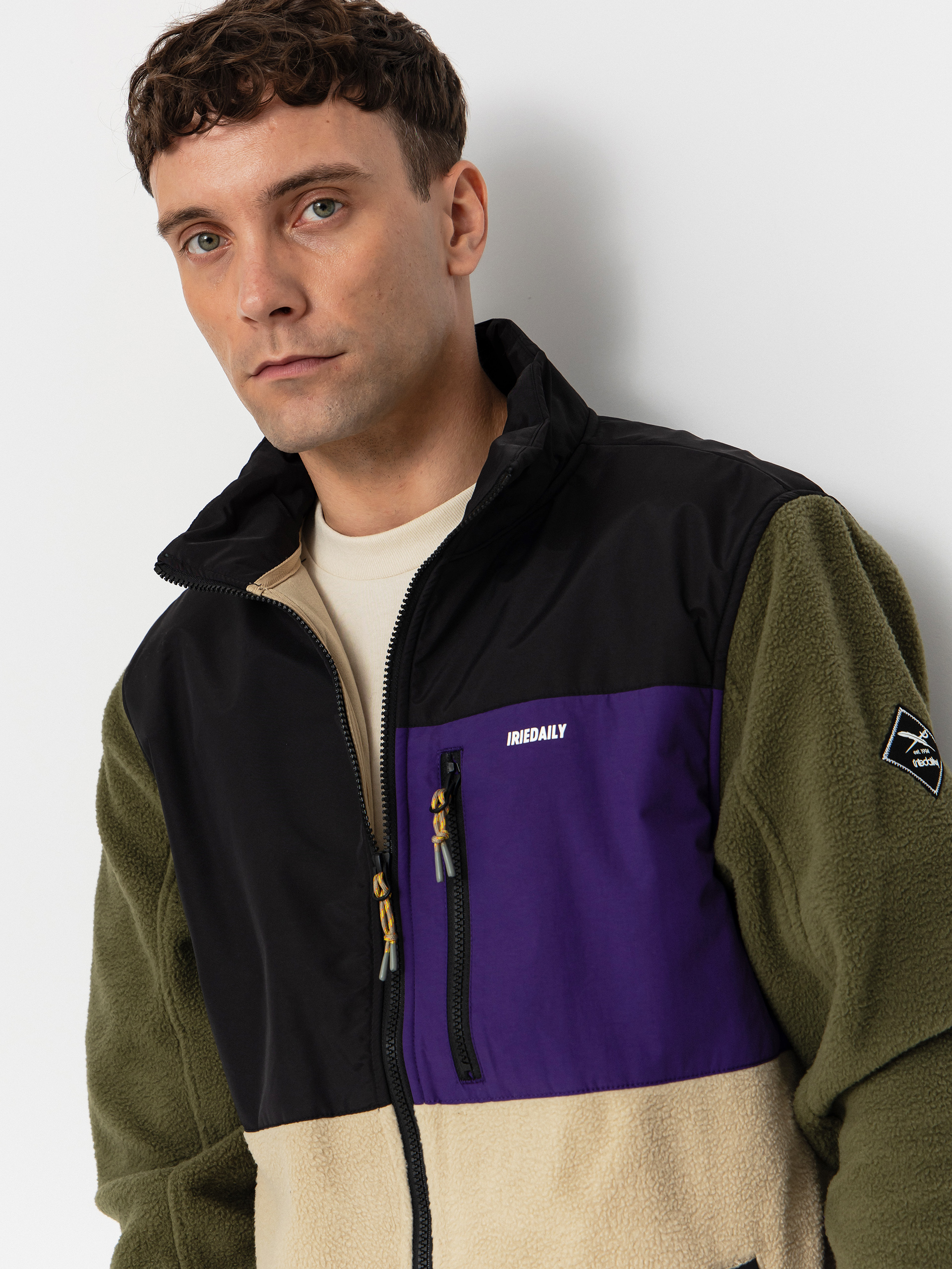 Kurtka Iriedaily Auf Deck Fleece (deep purple)