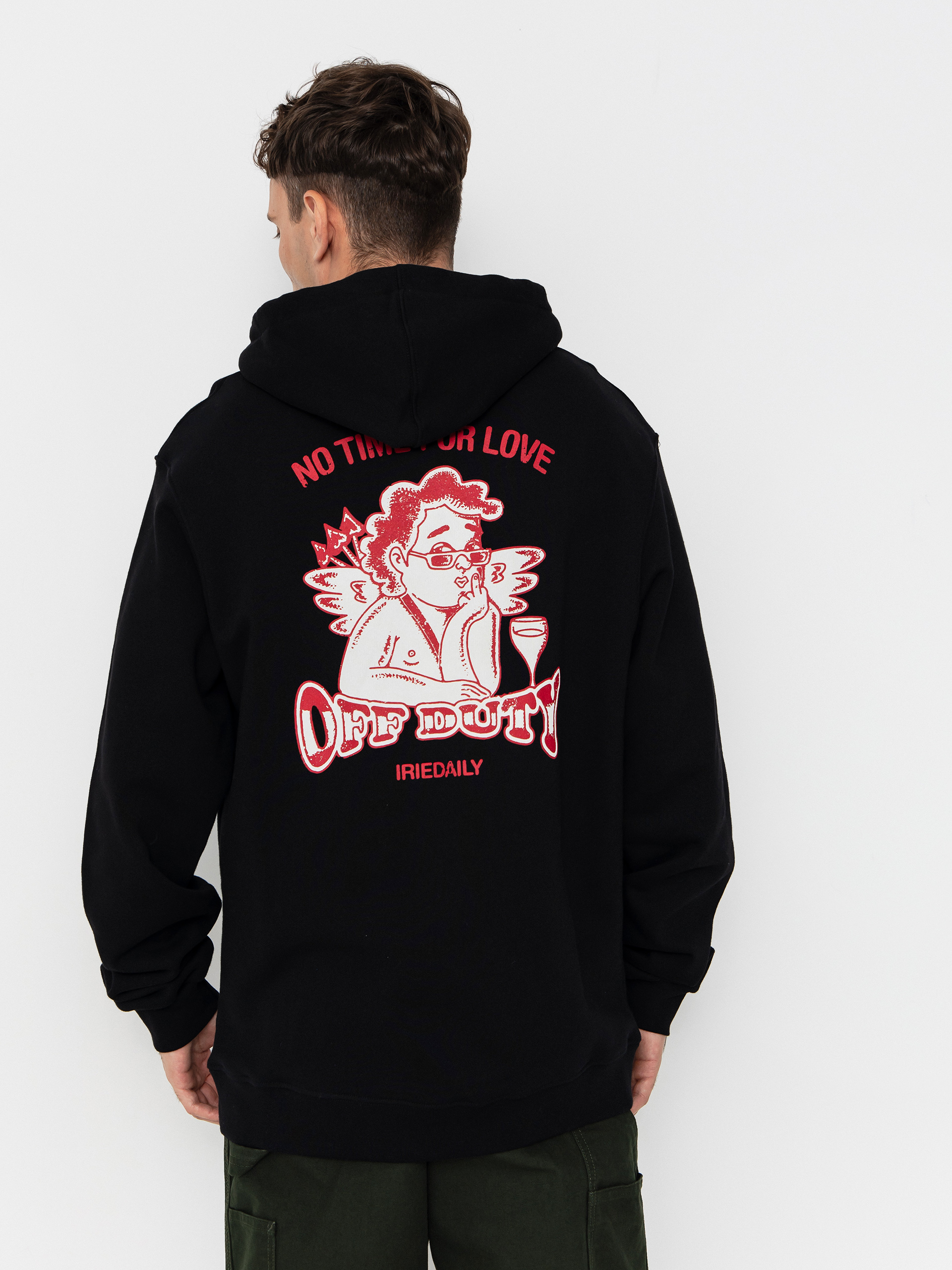 Bluza z kapturem Iriedaily No Love HD (black)