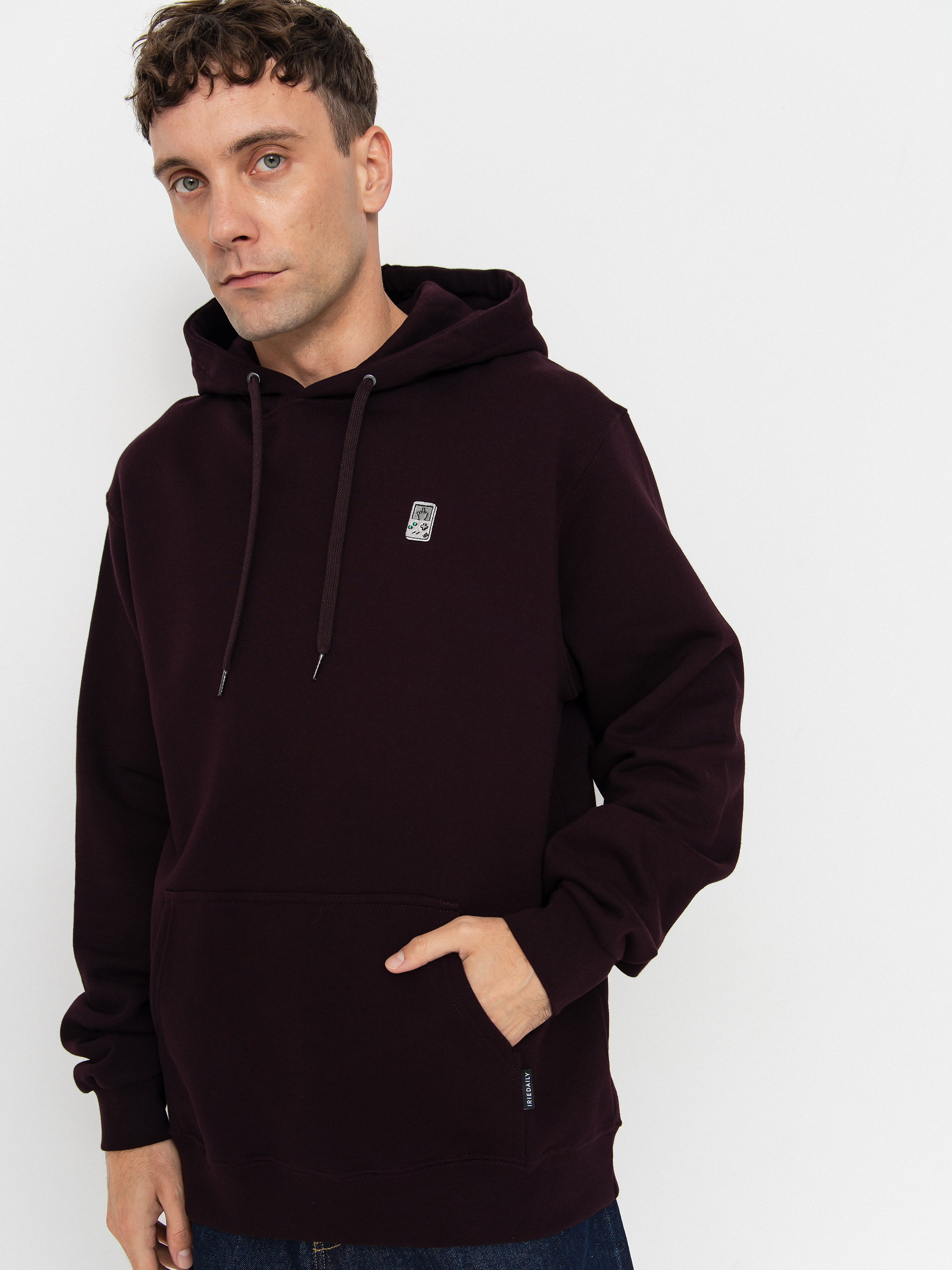 Bluza z kapturem Iriedaily Play Different HD (aubergine)