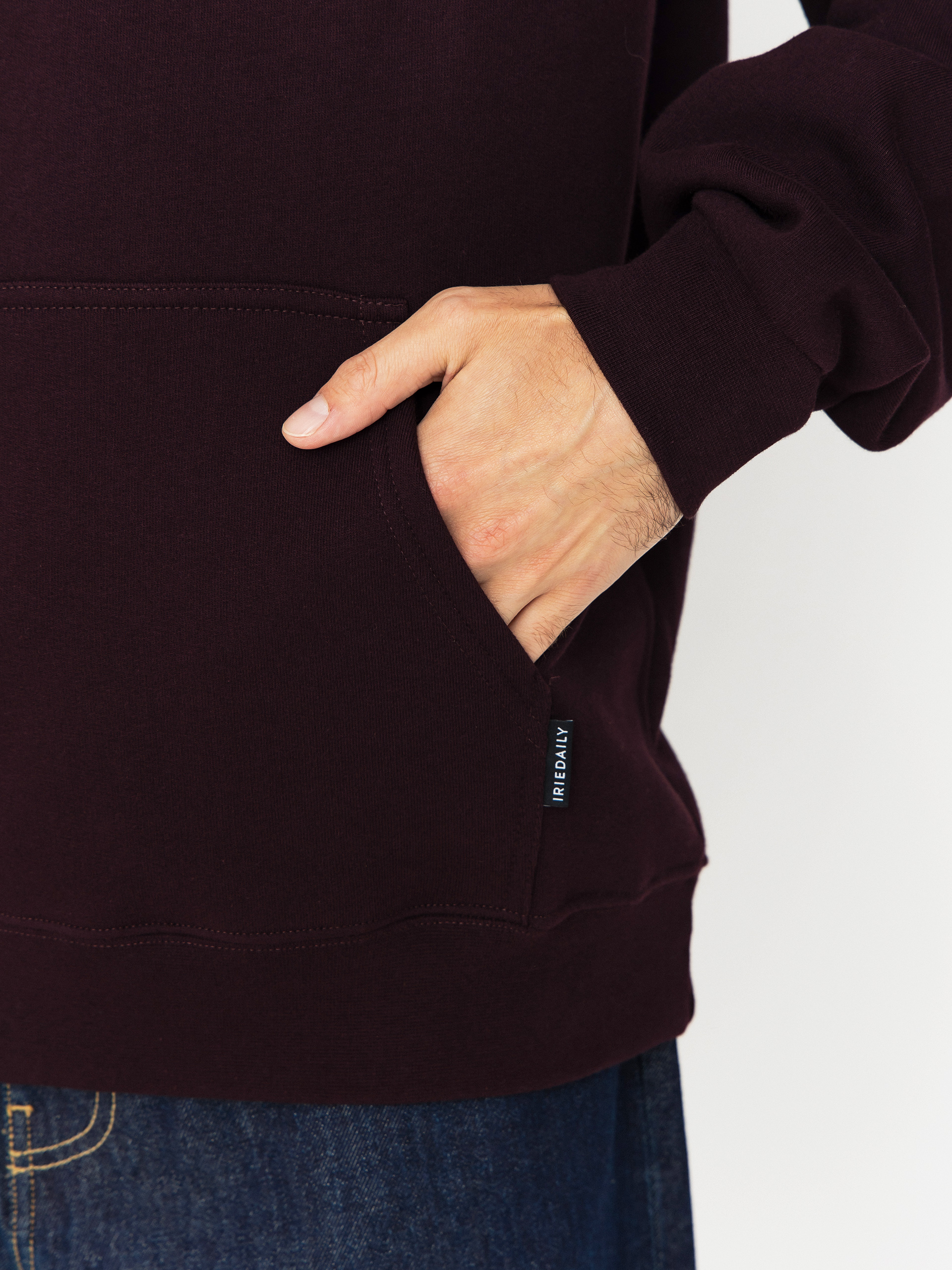 Bluza z kapturem Iriedaily Play Different HD (aubergine)