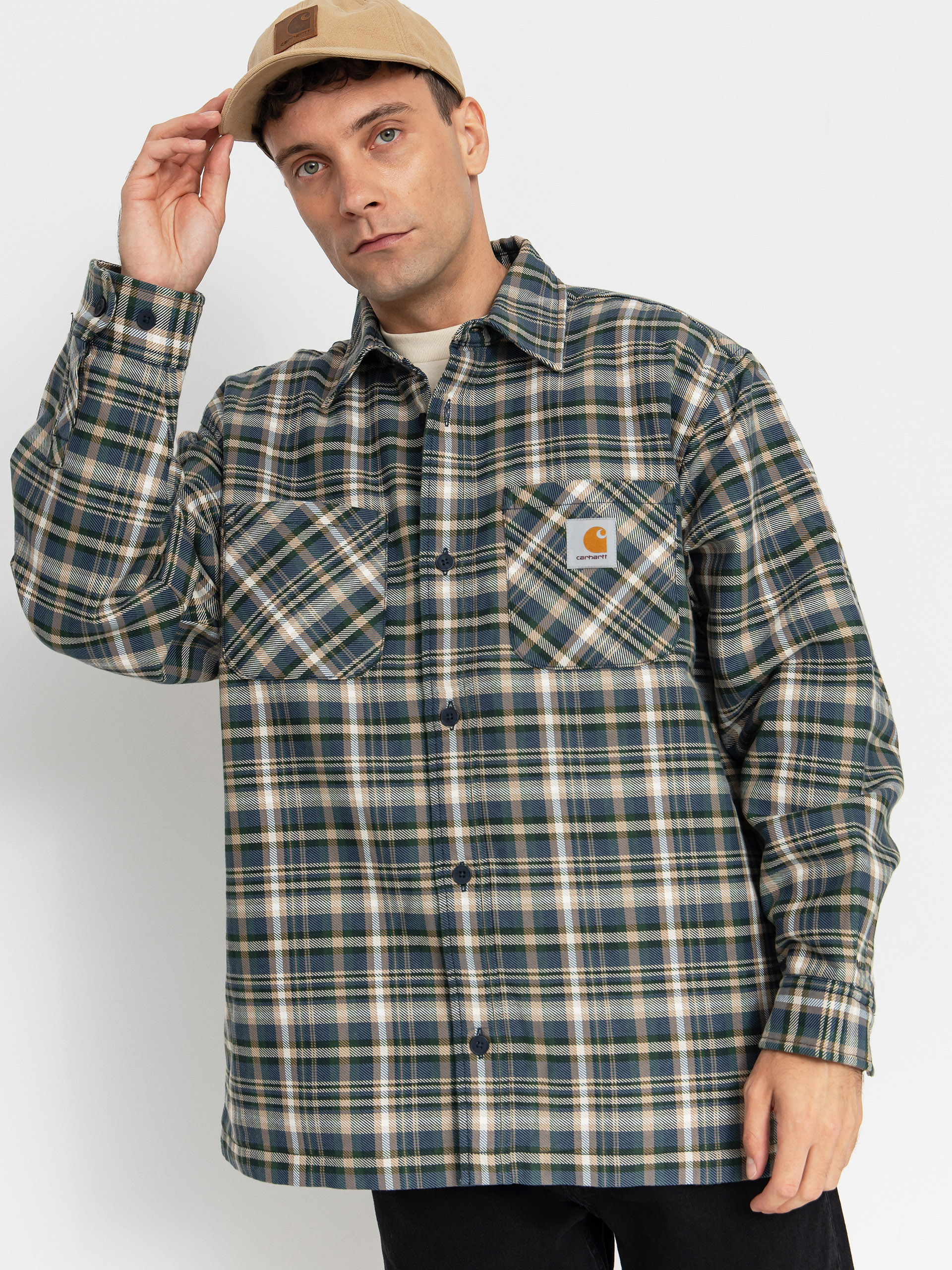 Kurtka Carhartt WIP Cronyn (cronyn check/dark navy)