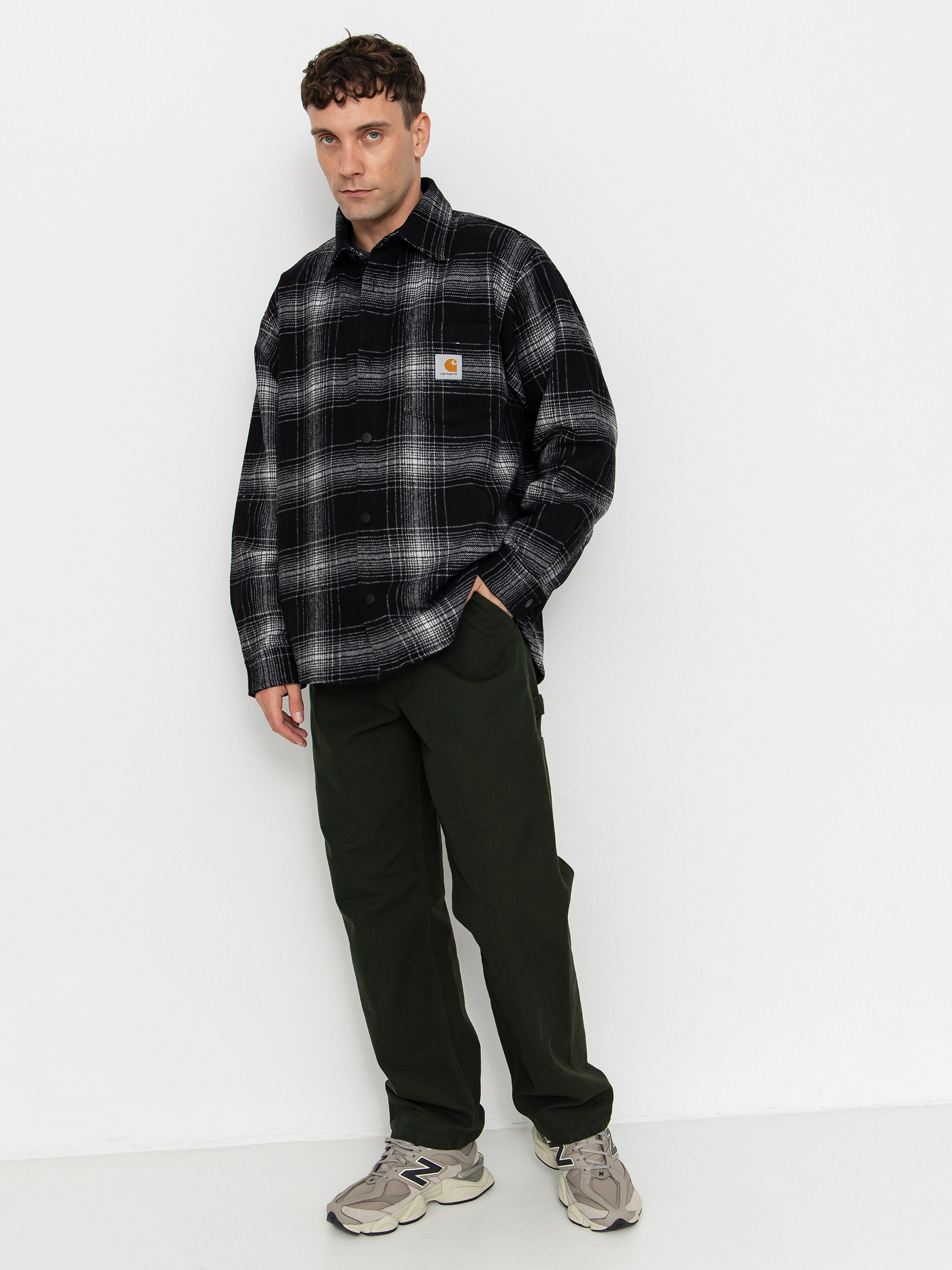 Kurtka Carhartt WIP Brennan (brennan check/black/wax)