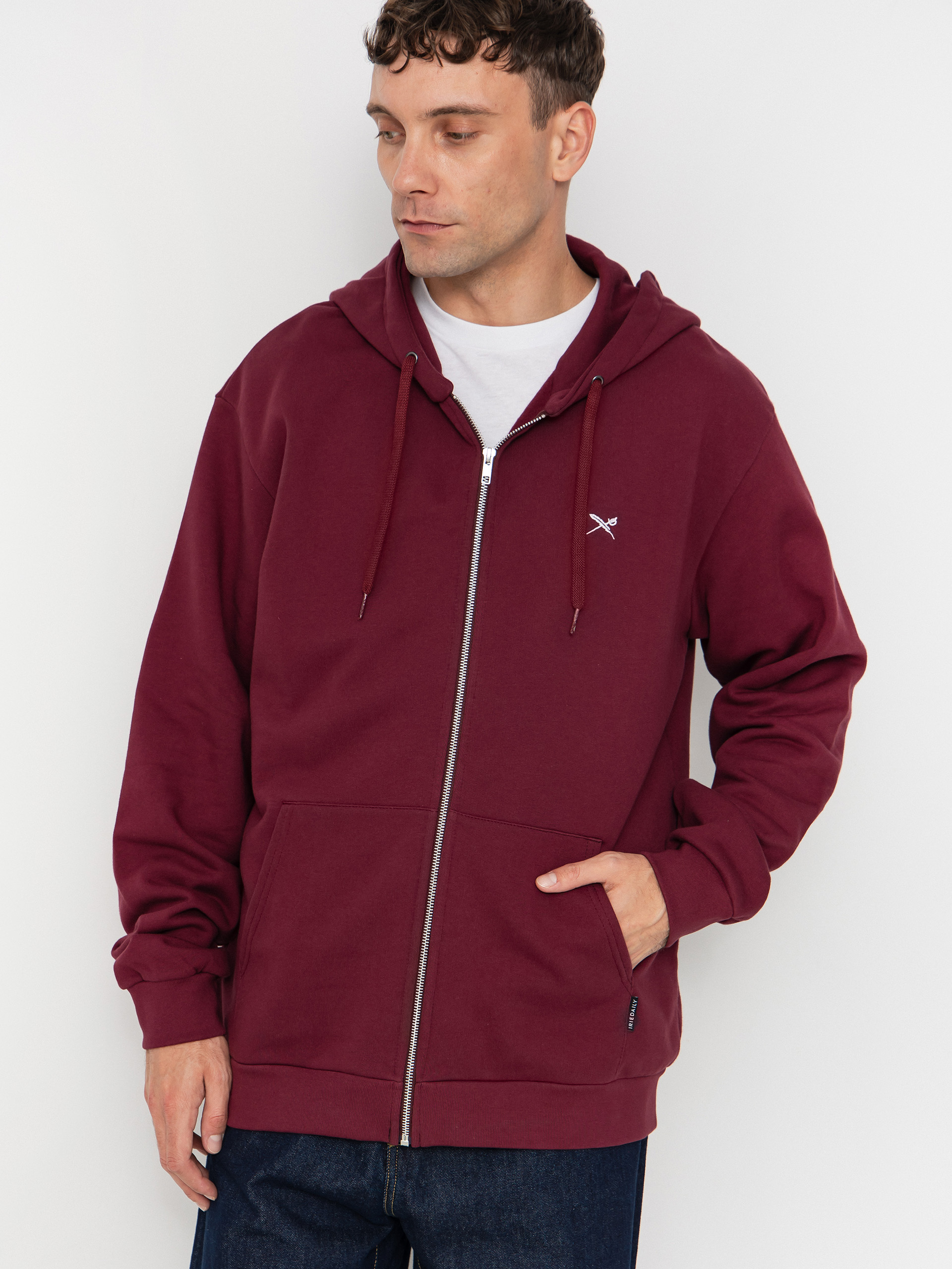Bluza z kapturem Iriedaily Mini Flag 2 ZHD (wine)