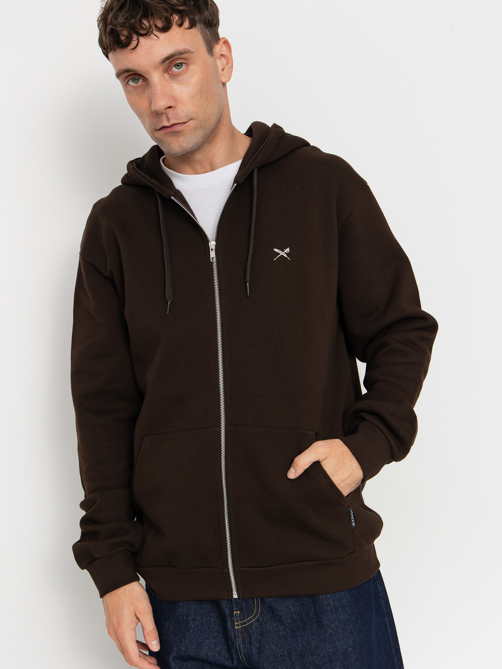 Bluza z kapturem Iriedaily Mini Flag 2 ZHD (dark coffee)