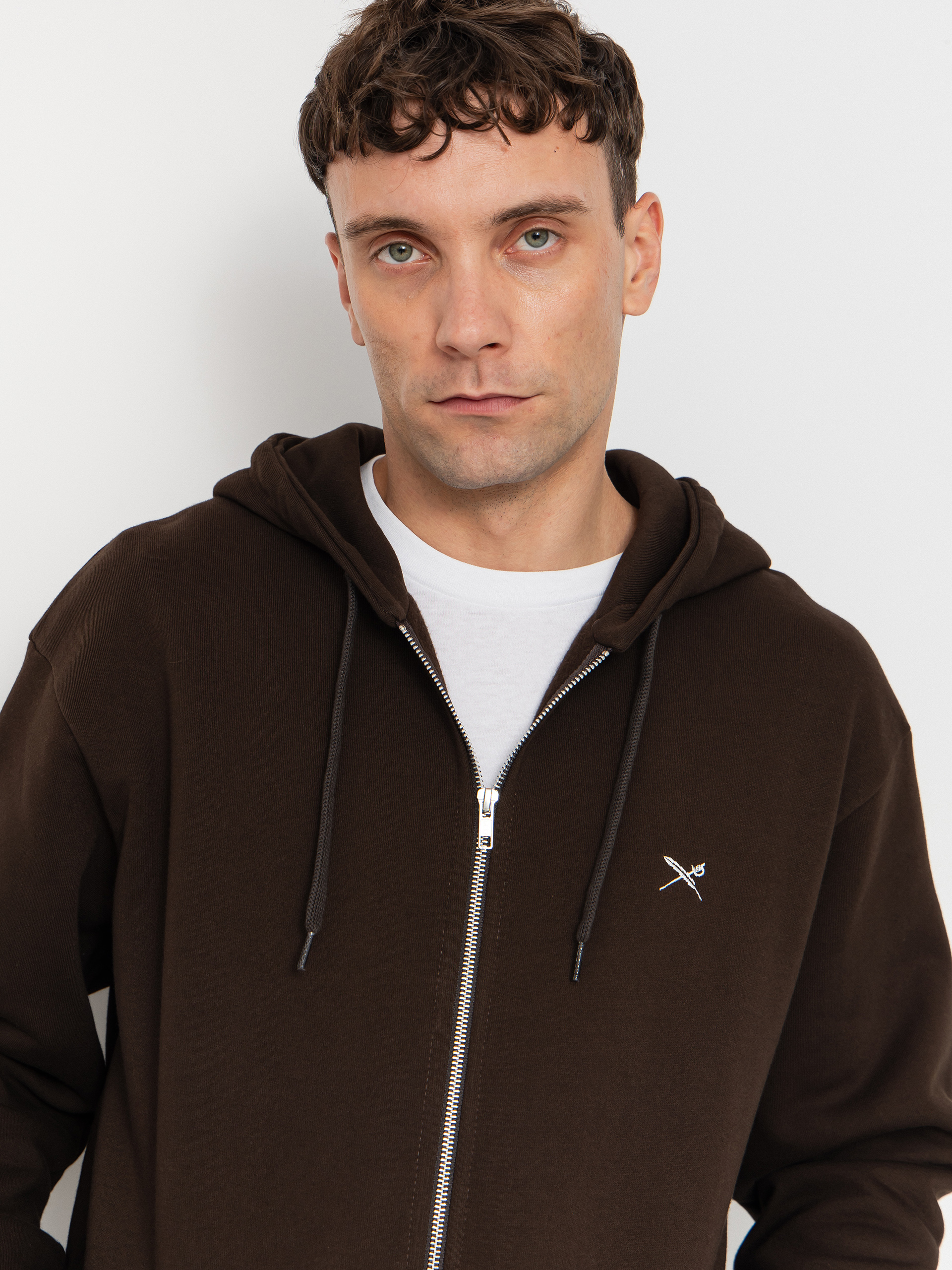 Bluza z kapturem Iriedaily Mini Flag 2 ZHD (dark coffee)