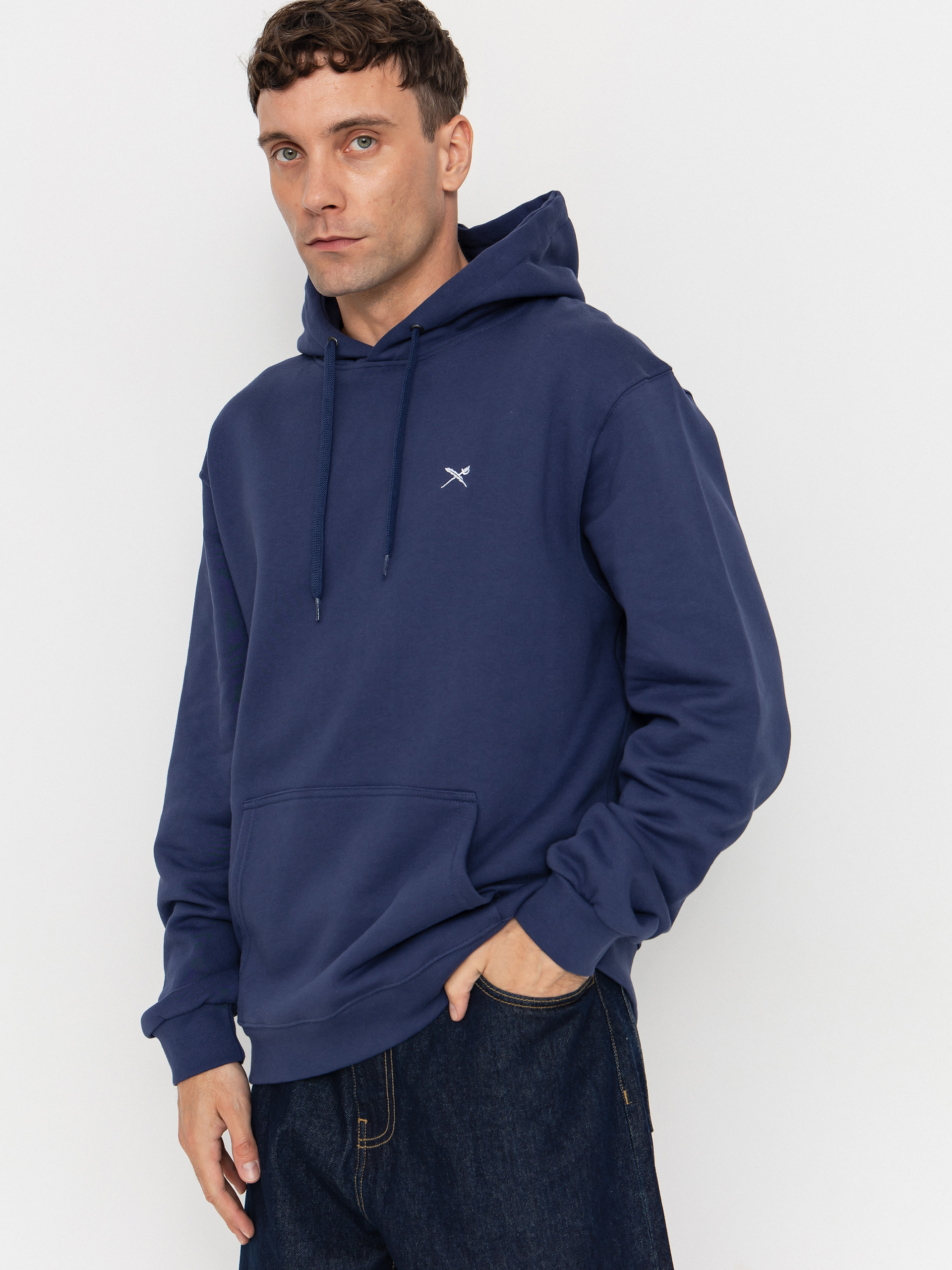 Bluza z kapturem Iriedaily Mini Flag 2 HD (crown blue)