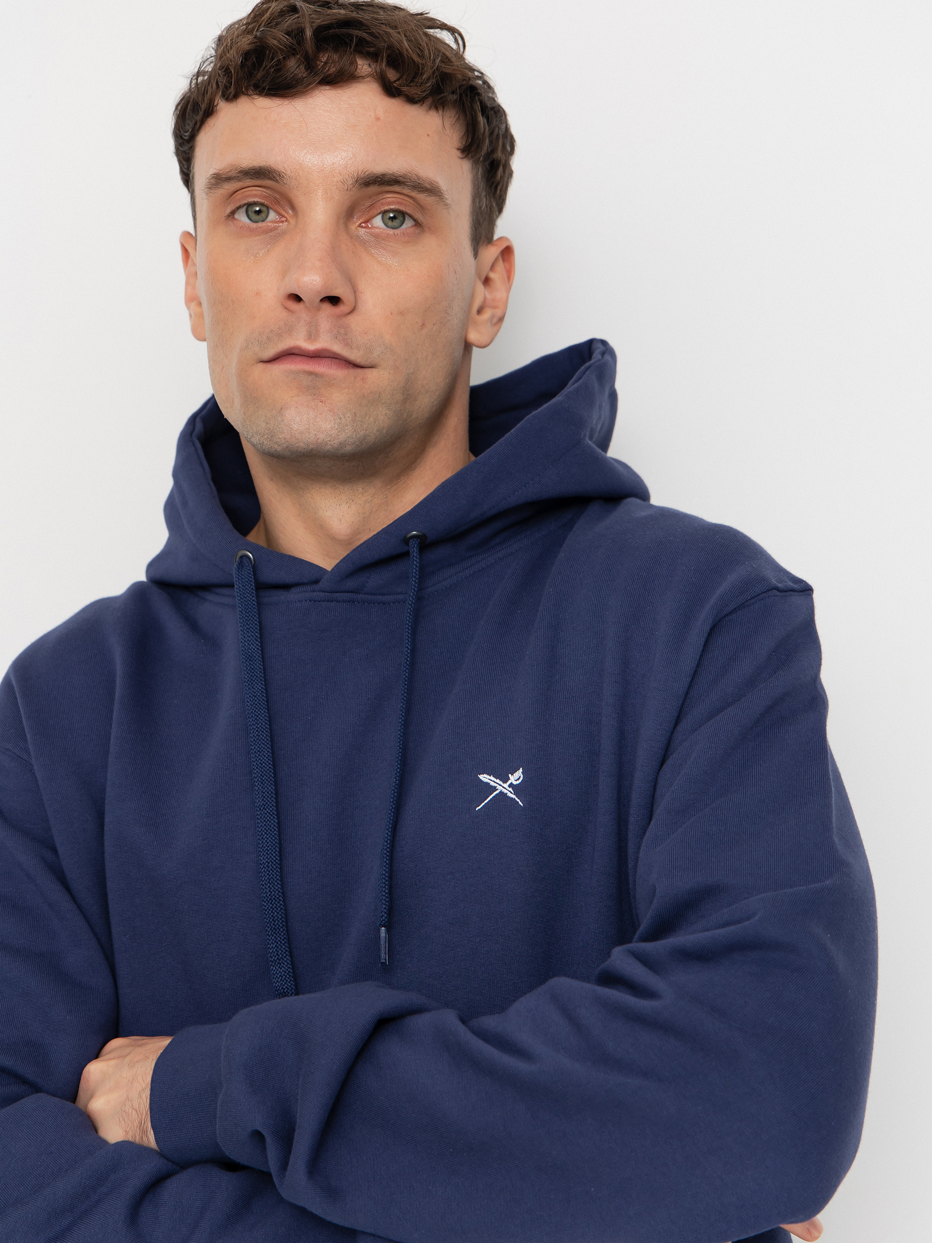 Bluza z kapturem Iriedaily Mini Flag 2 HD (crown blue)