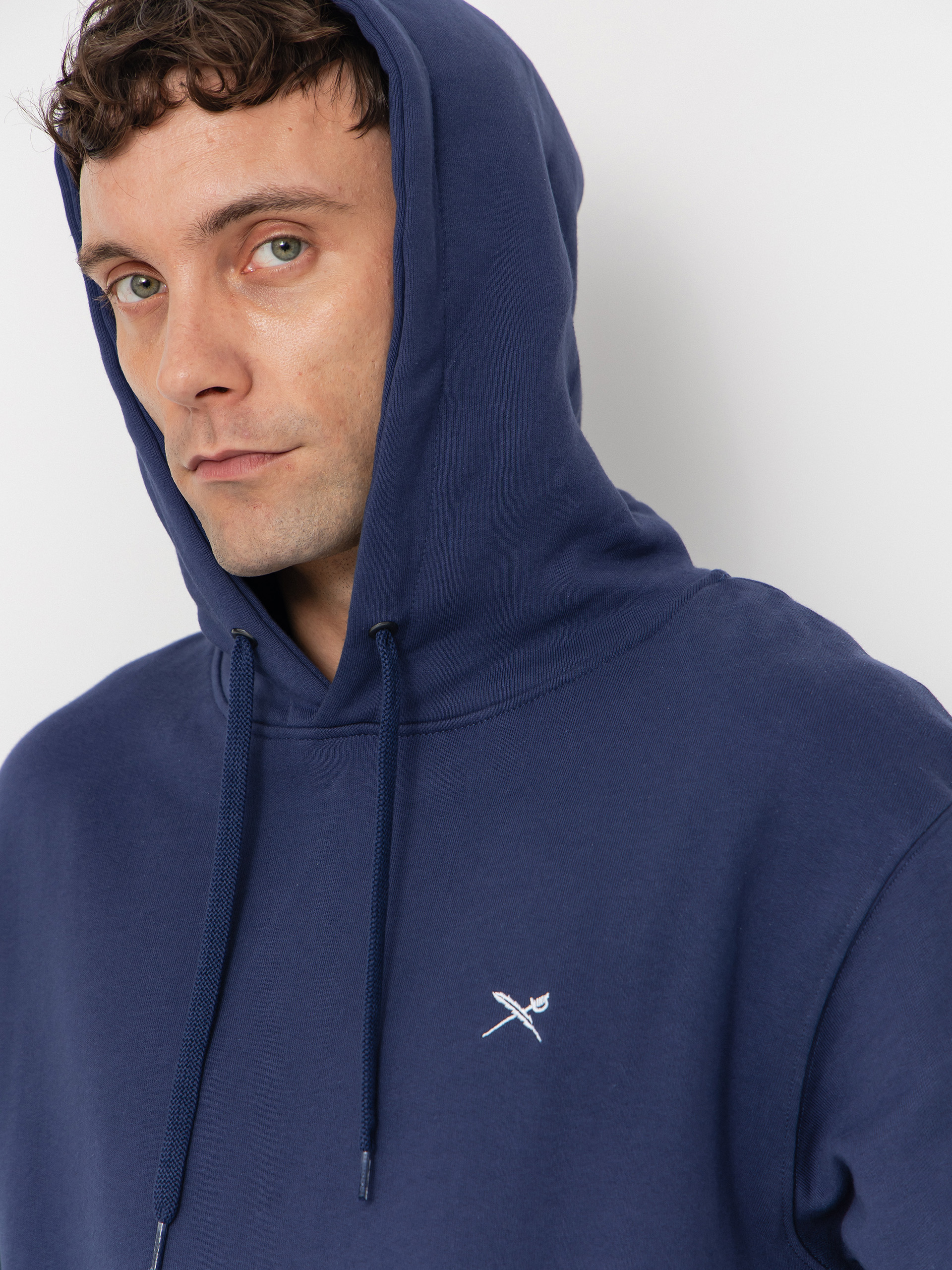 Bluza z kapturem Iriedaily Mini Flag 2 HD (crown blue)