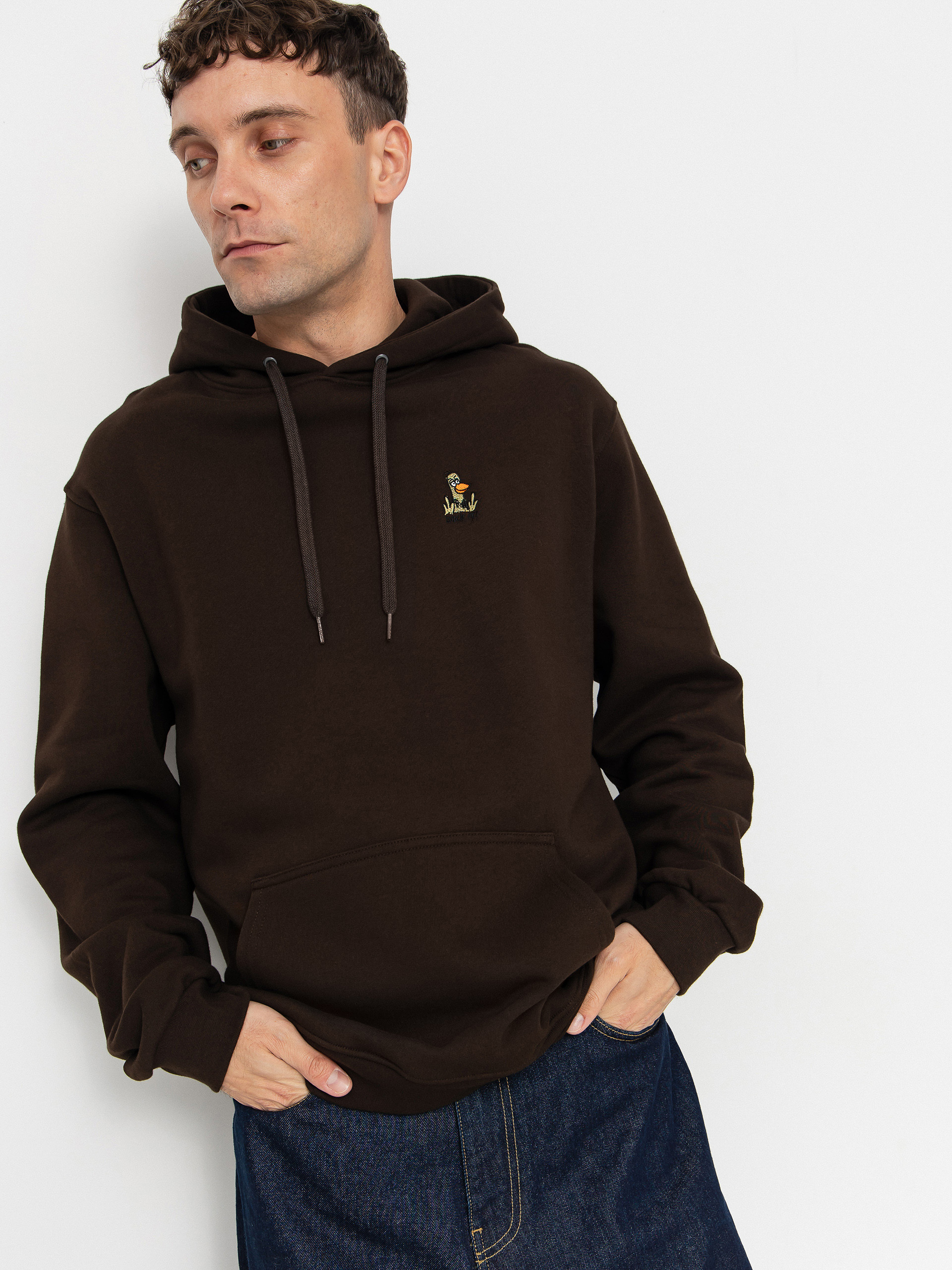 Bluza z kapturem Iriedaily What the Duck HD (dark coffee)