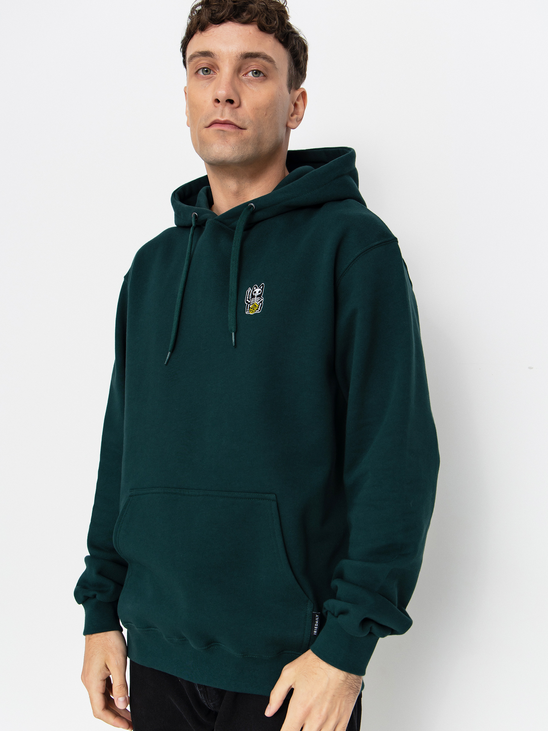 Bluza z kapturem Iriedaily Bone Cat HD (nightforest)