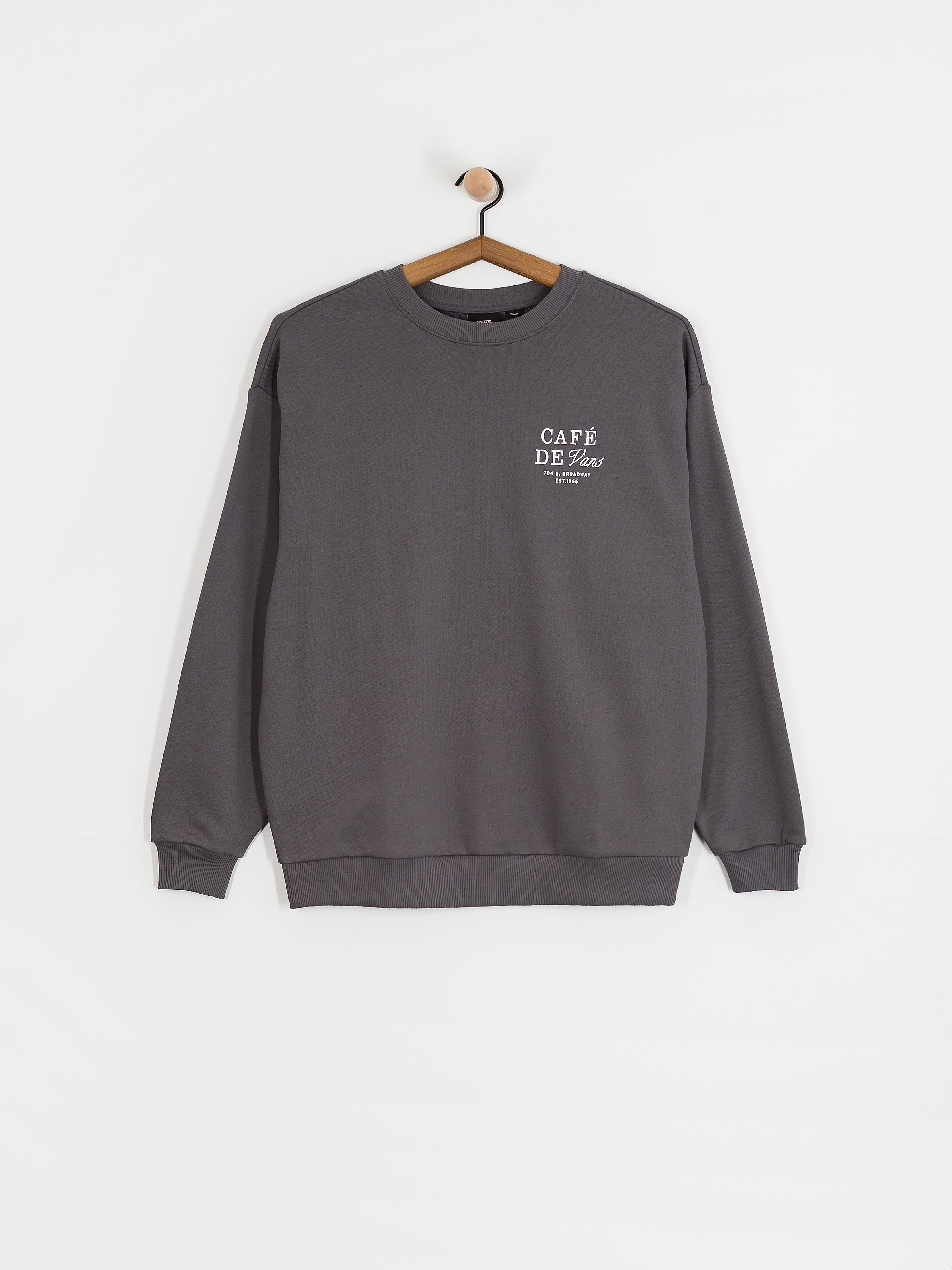 Bluza z kapturem Vans Cafe Vans Os HD Wmn (mountain essentials asphalt)