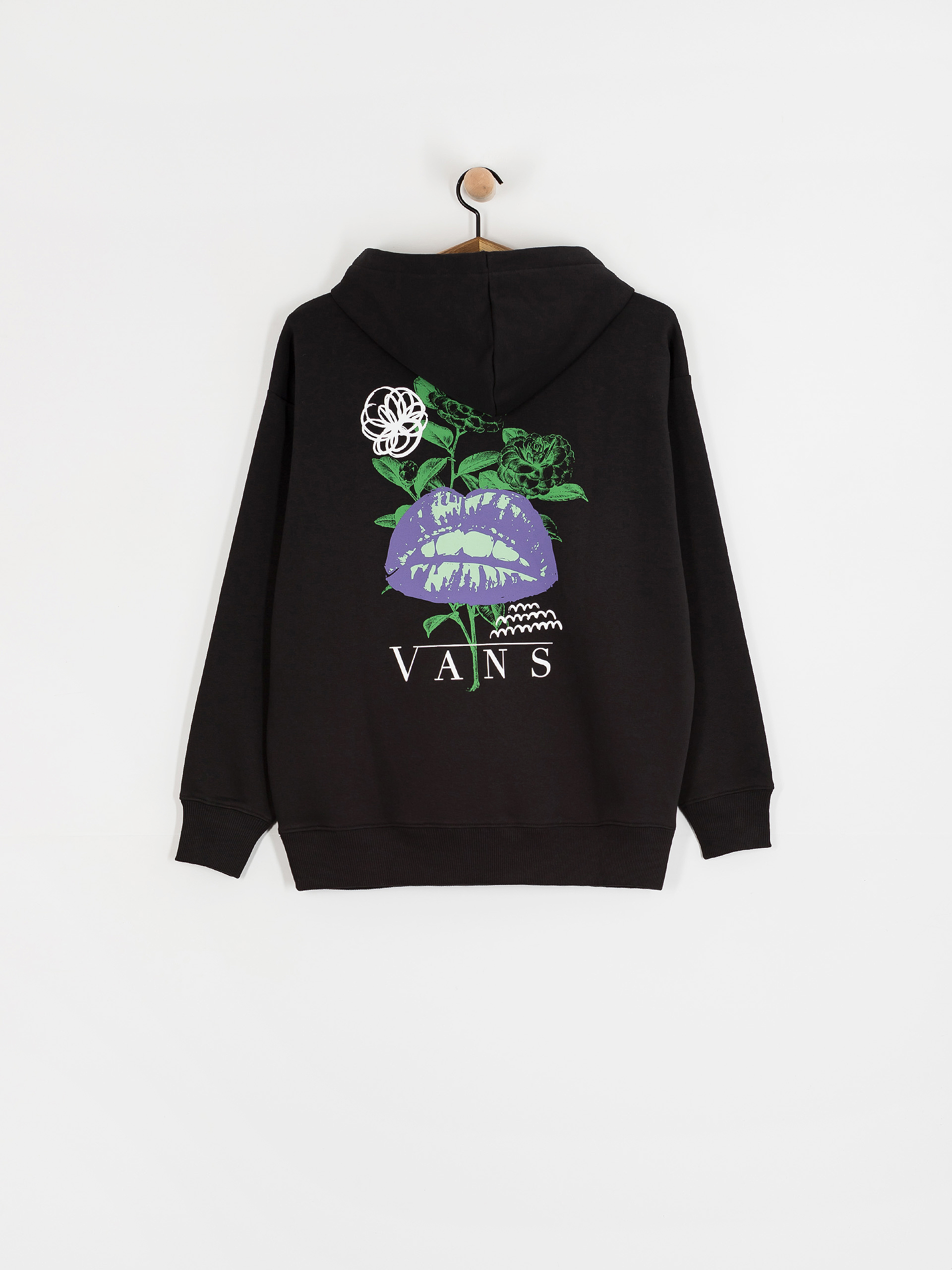 Bluza z kapturem Vans Talk Talk Os HD Wmn (black)