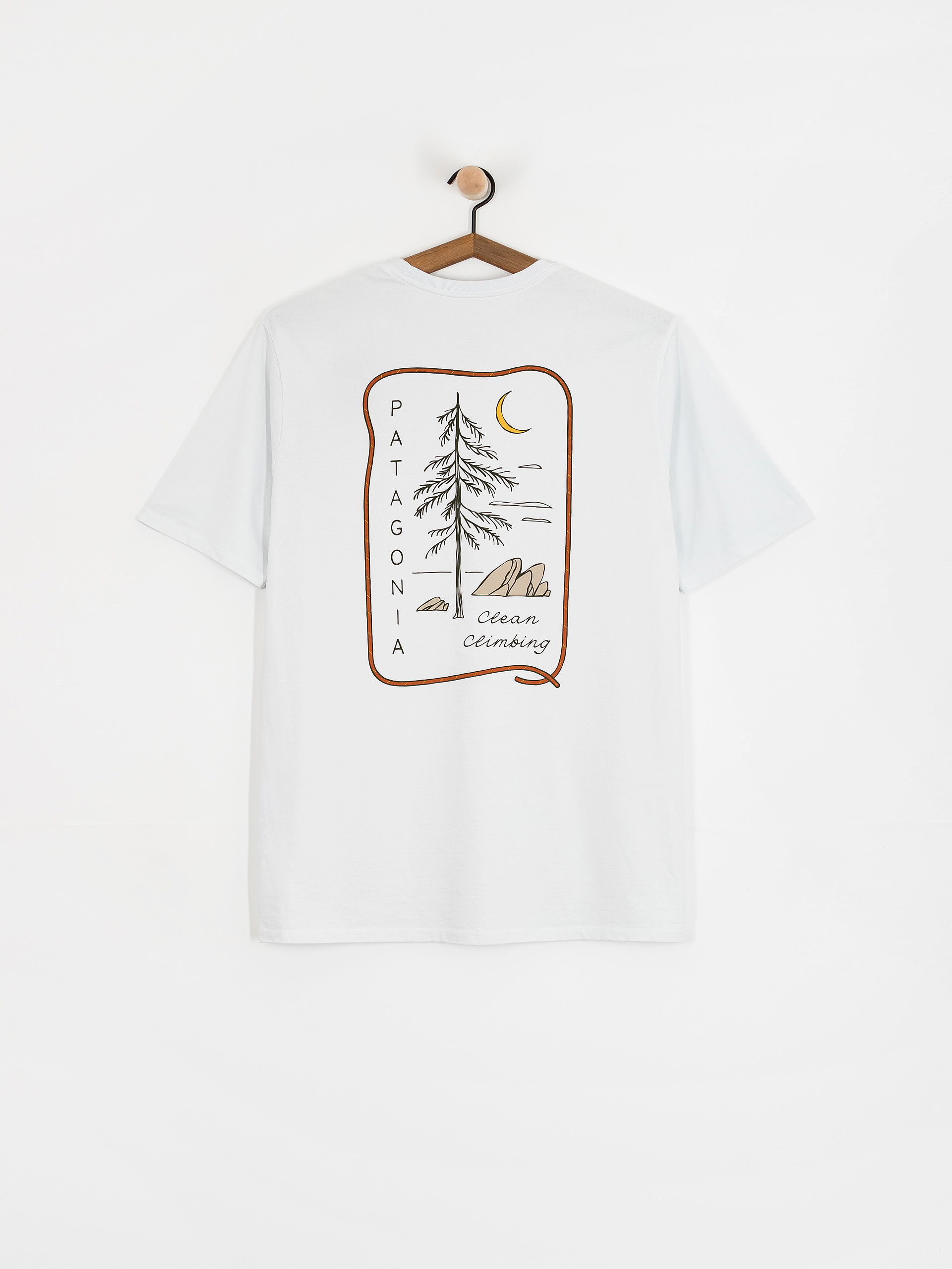 T-shirt Patagonia Clean Climb Roots Responsibili (white)