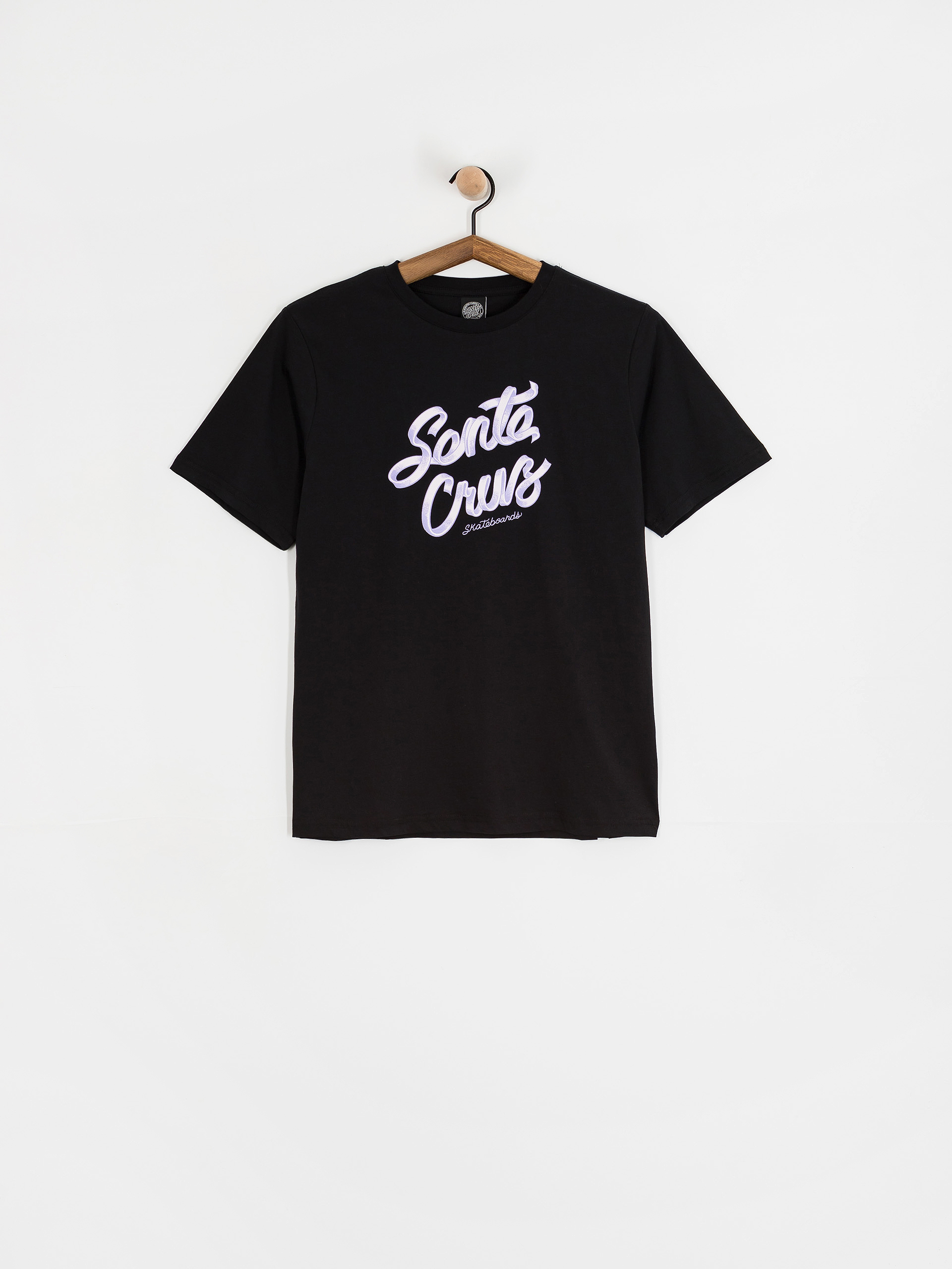 T-shirt Santa Cruz Ribbon Script Front Wmn (black)