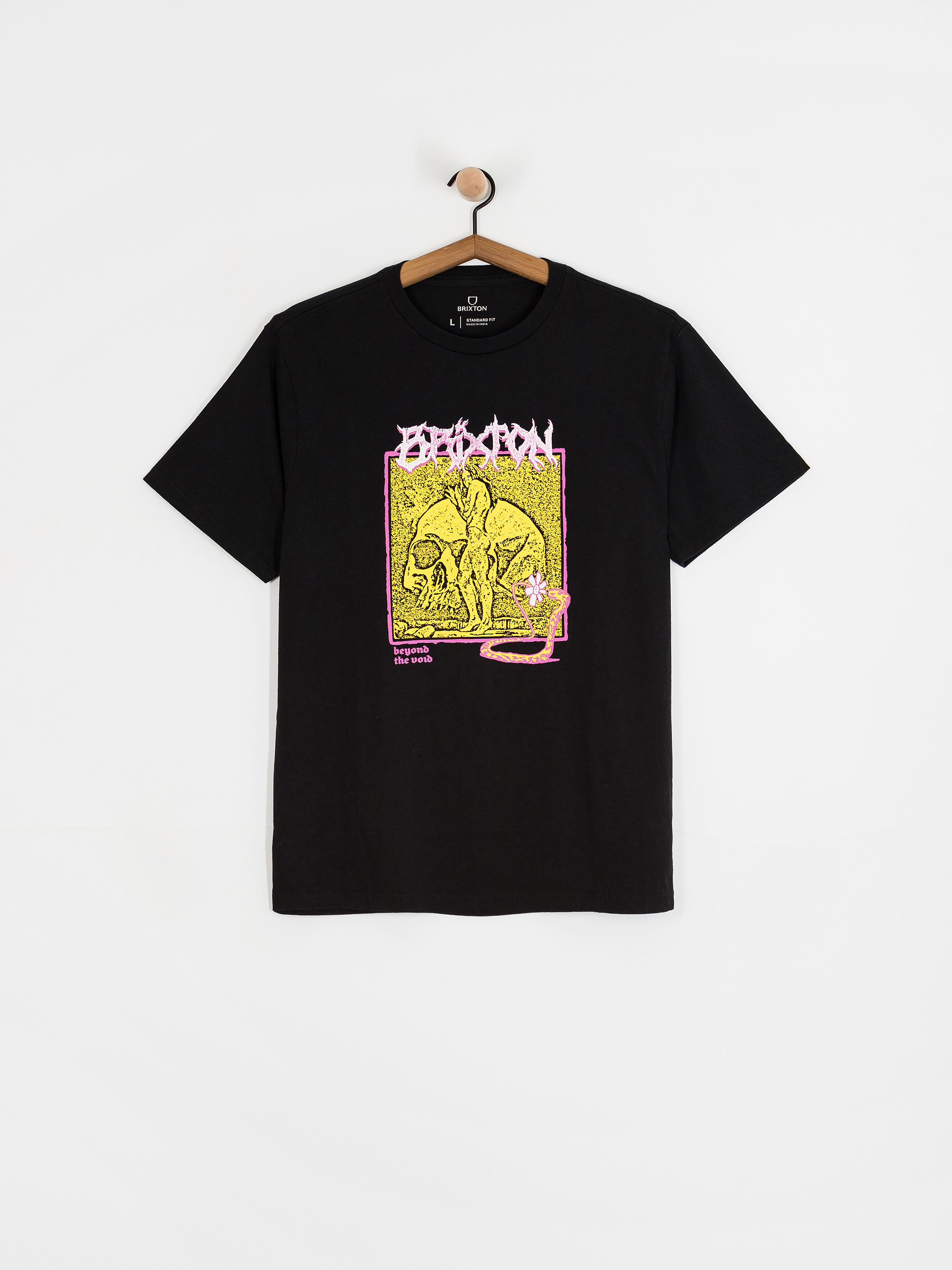 T-shirt Brixton Void Premium Stt (black worn wash)