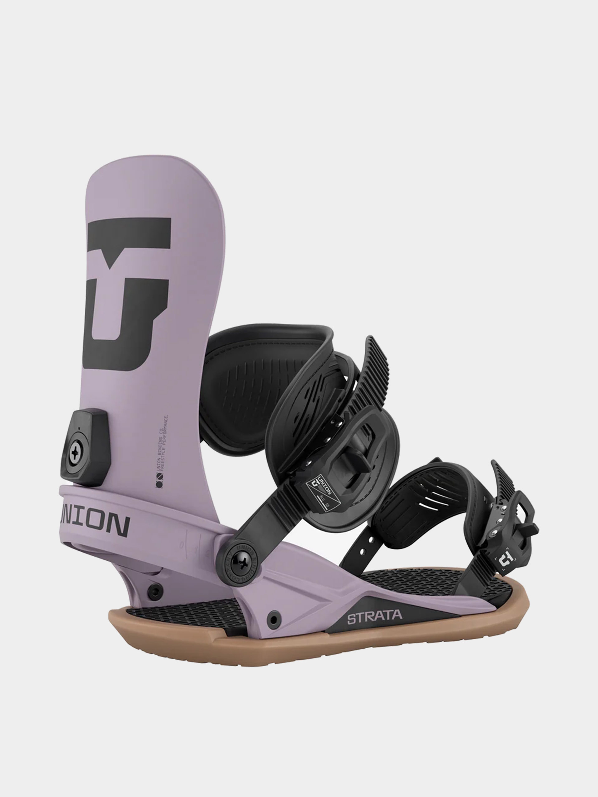 Wiązania snowboardowe Union Strata (grey violet)