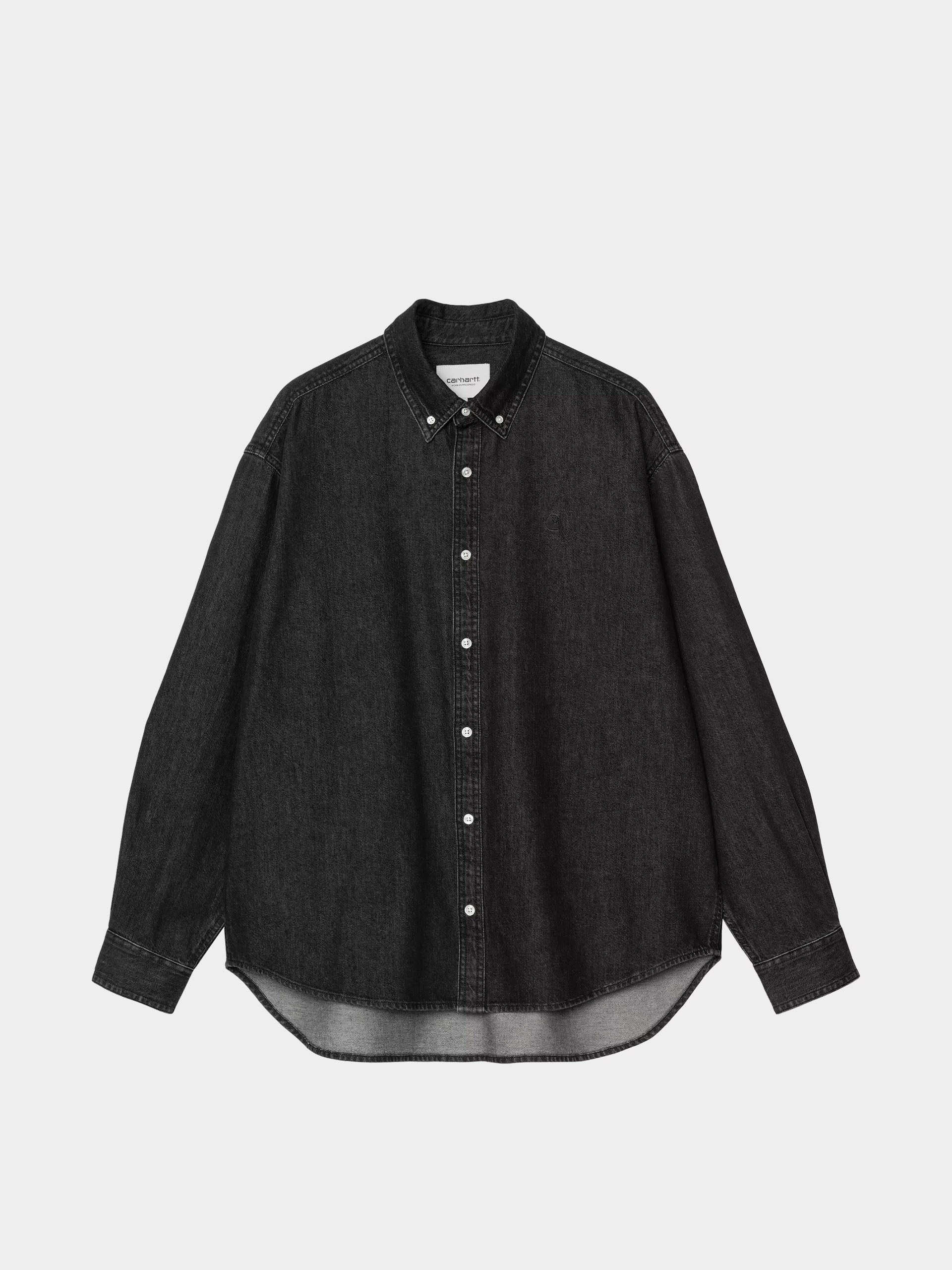 Koszula Carhartt WIP Lucas (black/stone washed)