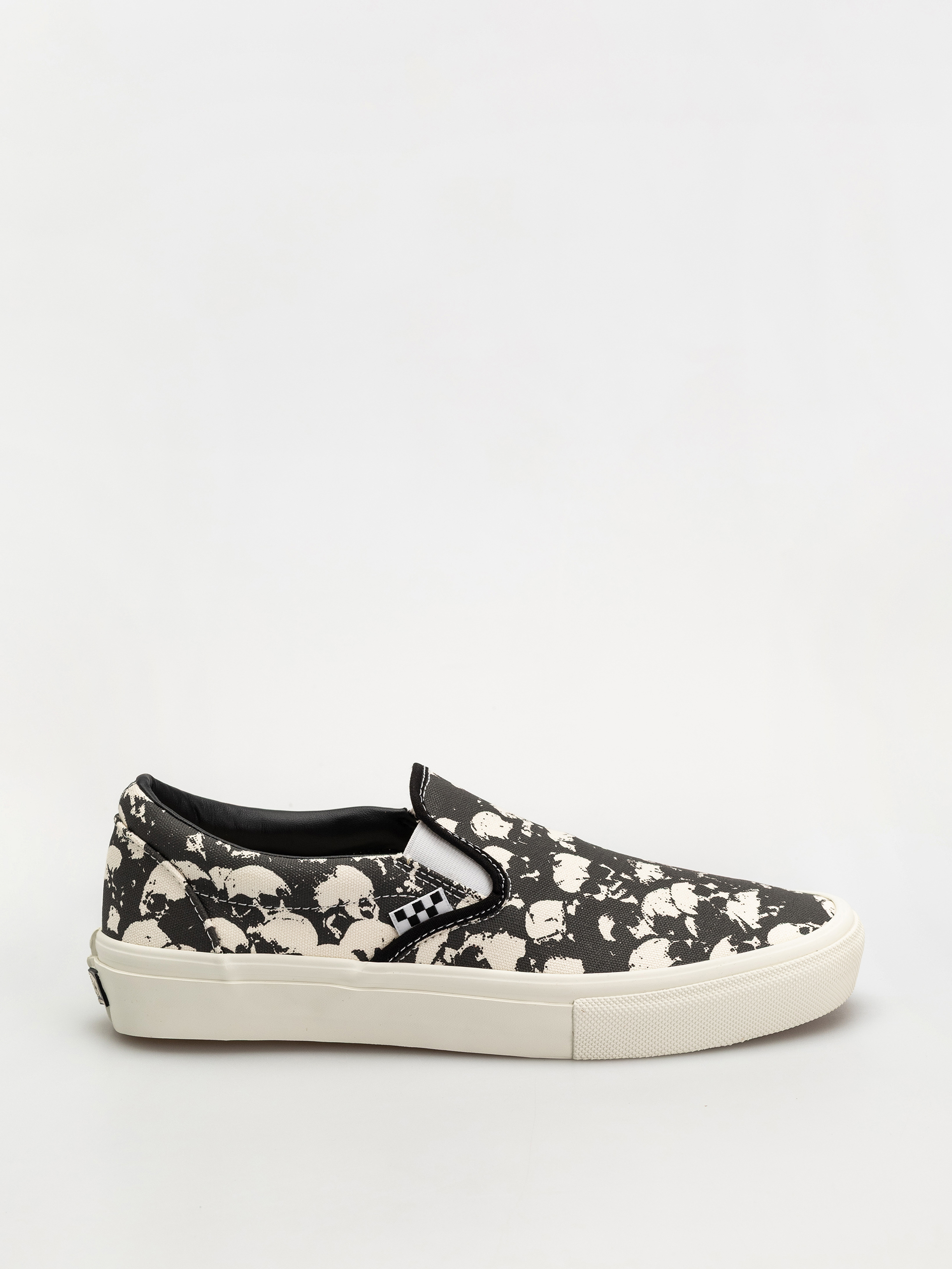 Buty Vans Skate Slip On (skull pile black/white/gum)