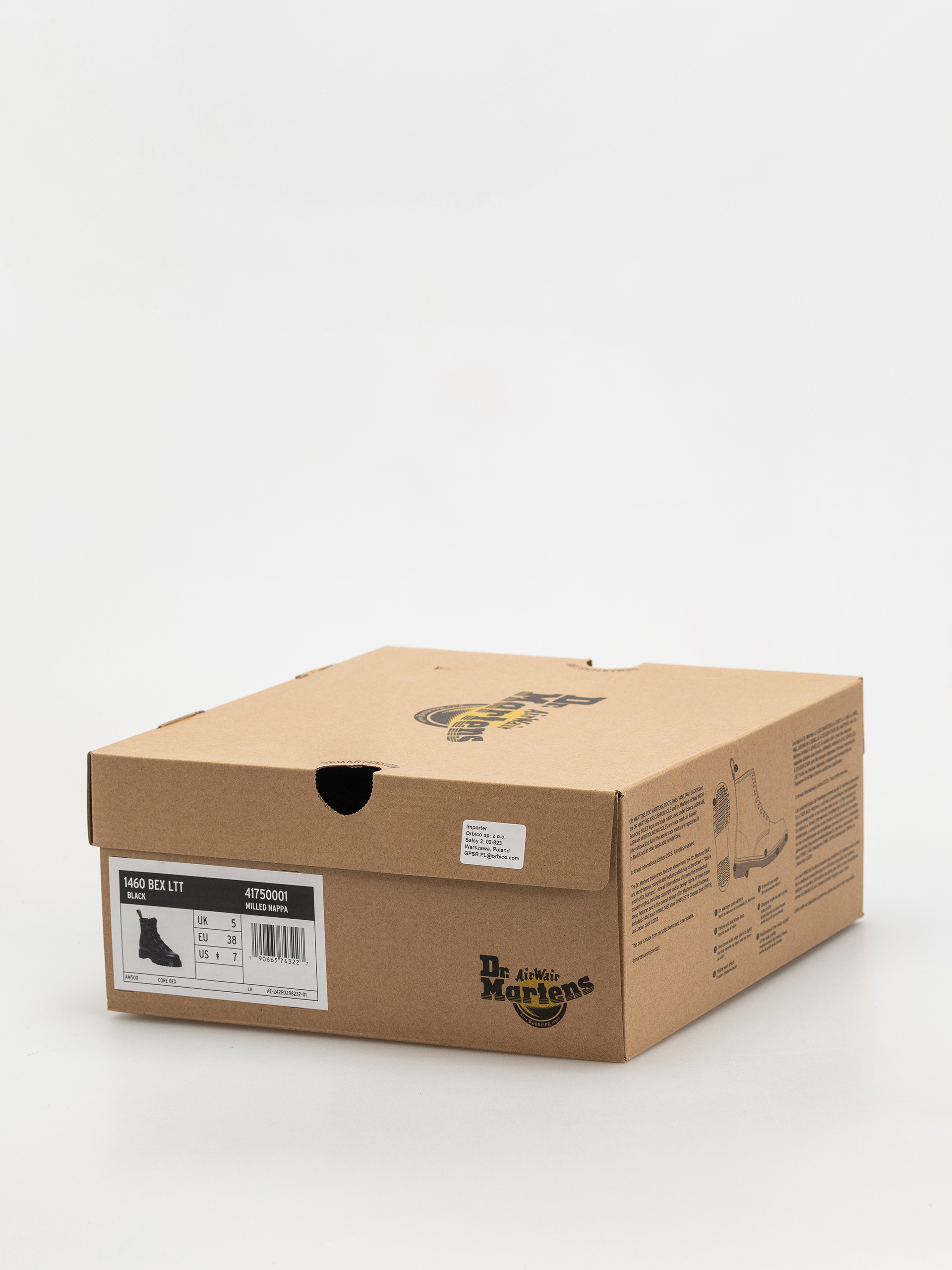 Buty Dr. Martens 1460 LTT 4 Tie Wmn (black milled nappa)