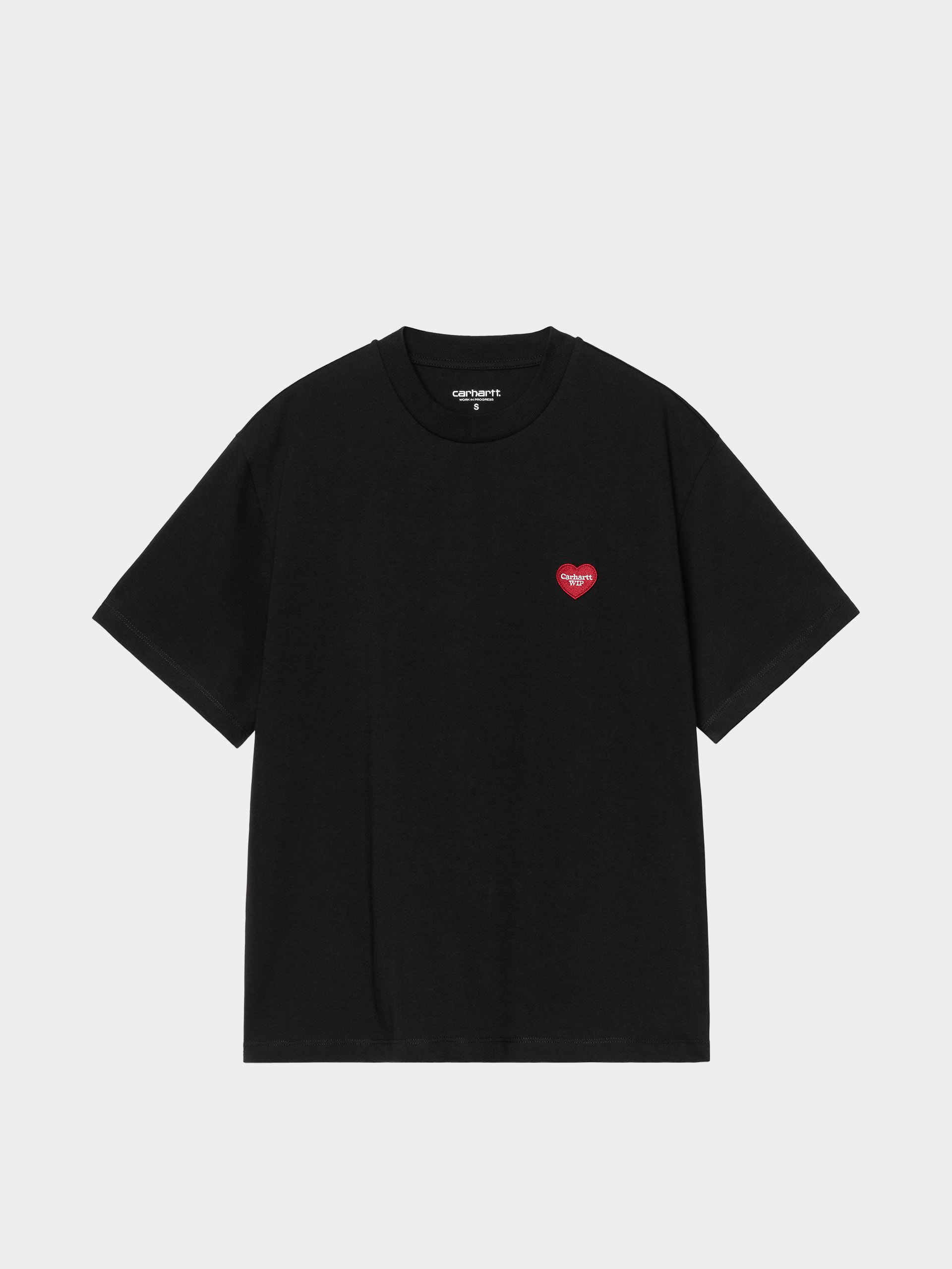 T-shirt Carhartt WIP Heart Patch Wmn (black/red)