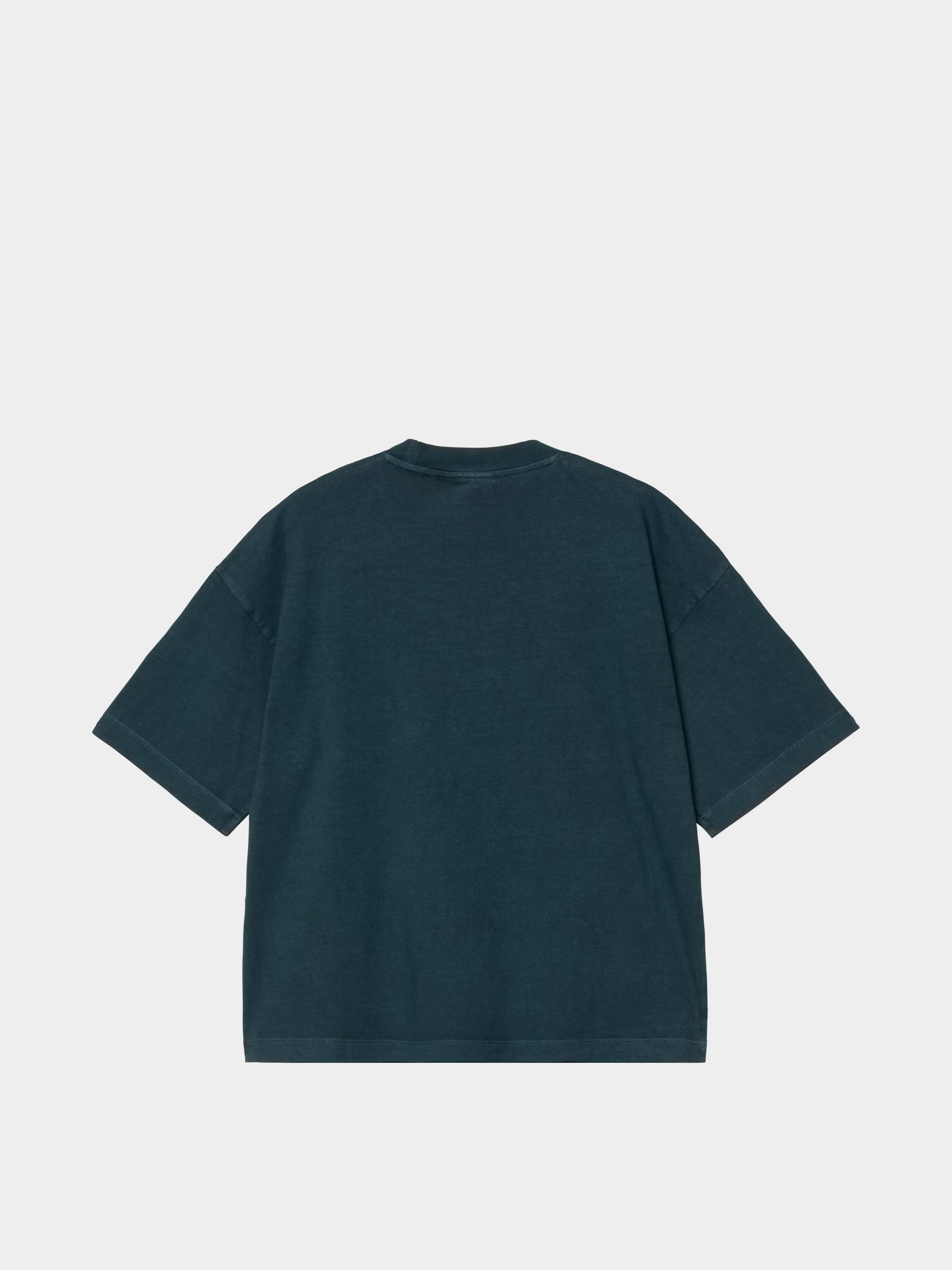 T-shirt Carhartt WIP Nelson Wmn (deep lagoon/garment dyed)