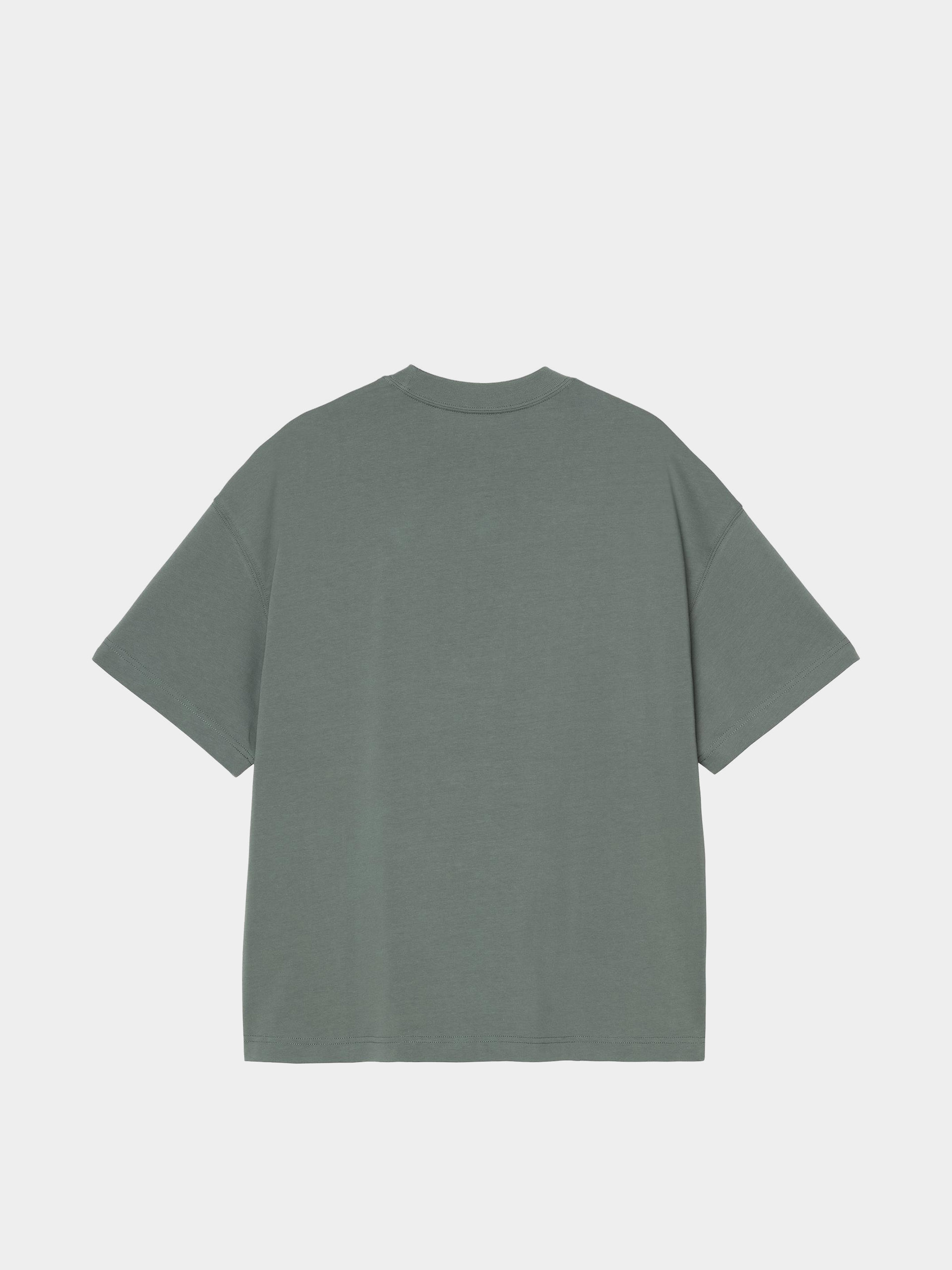 T-shirt Carhartt WIP Signature Script (silver pine/jupiter)