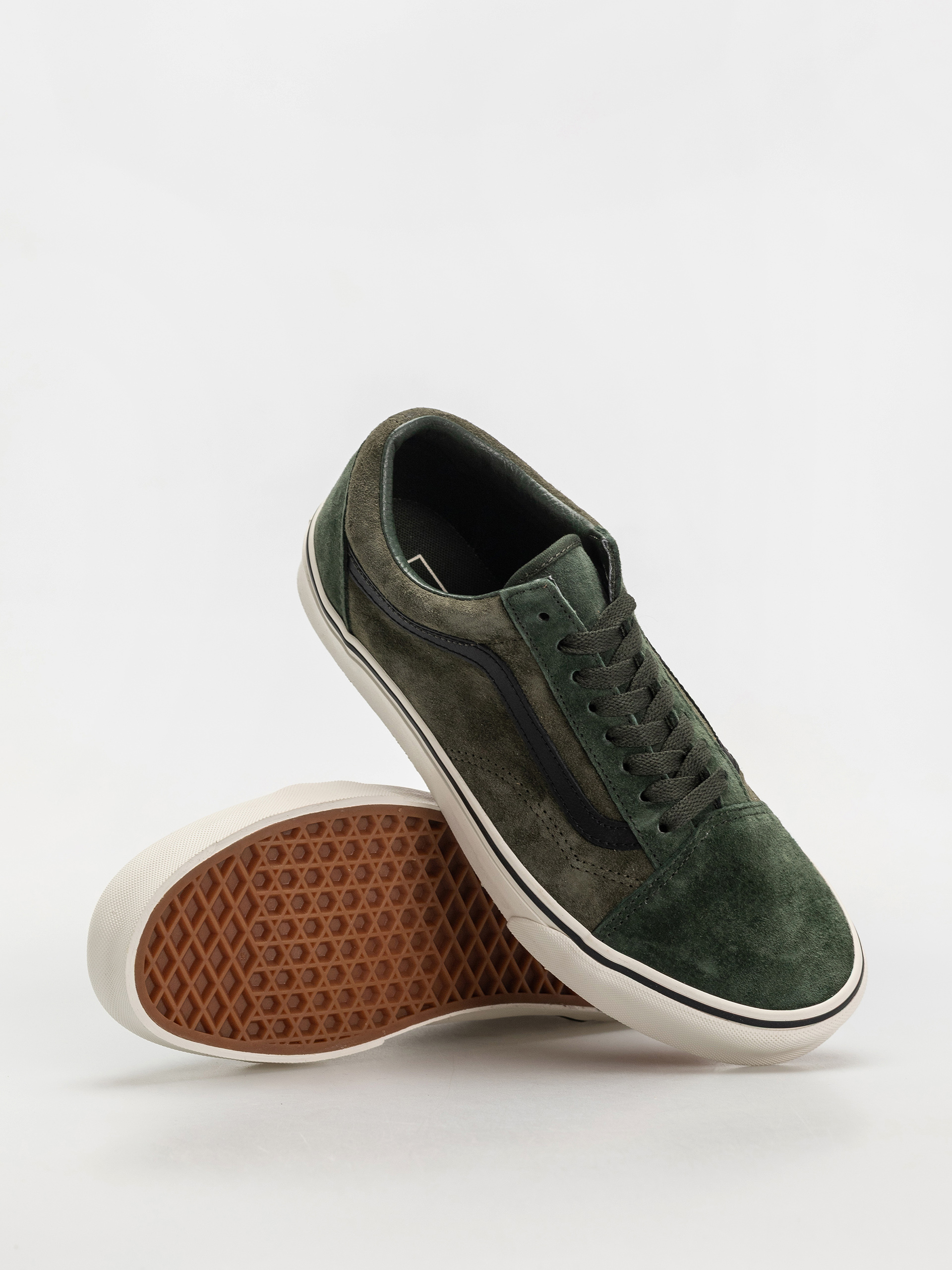 Buty Vans Old Skool (pig suede green/multi)