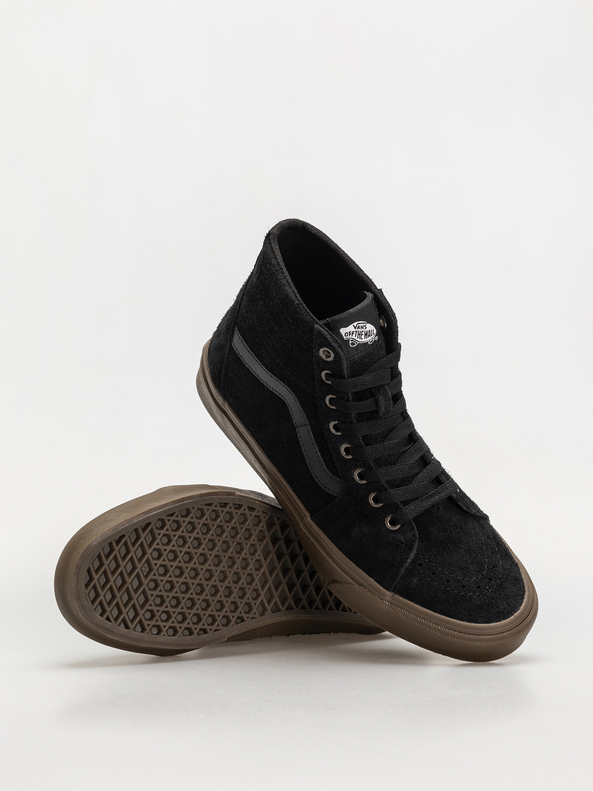 Buty Vans Sk8 Hi Tapered (hairy suede black/gum)
