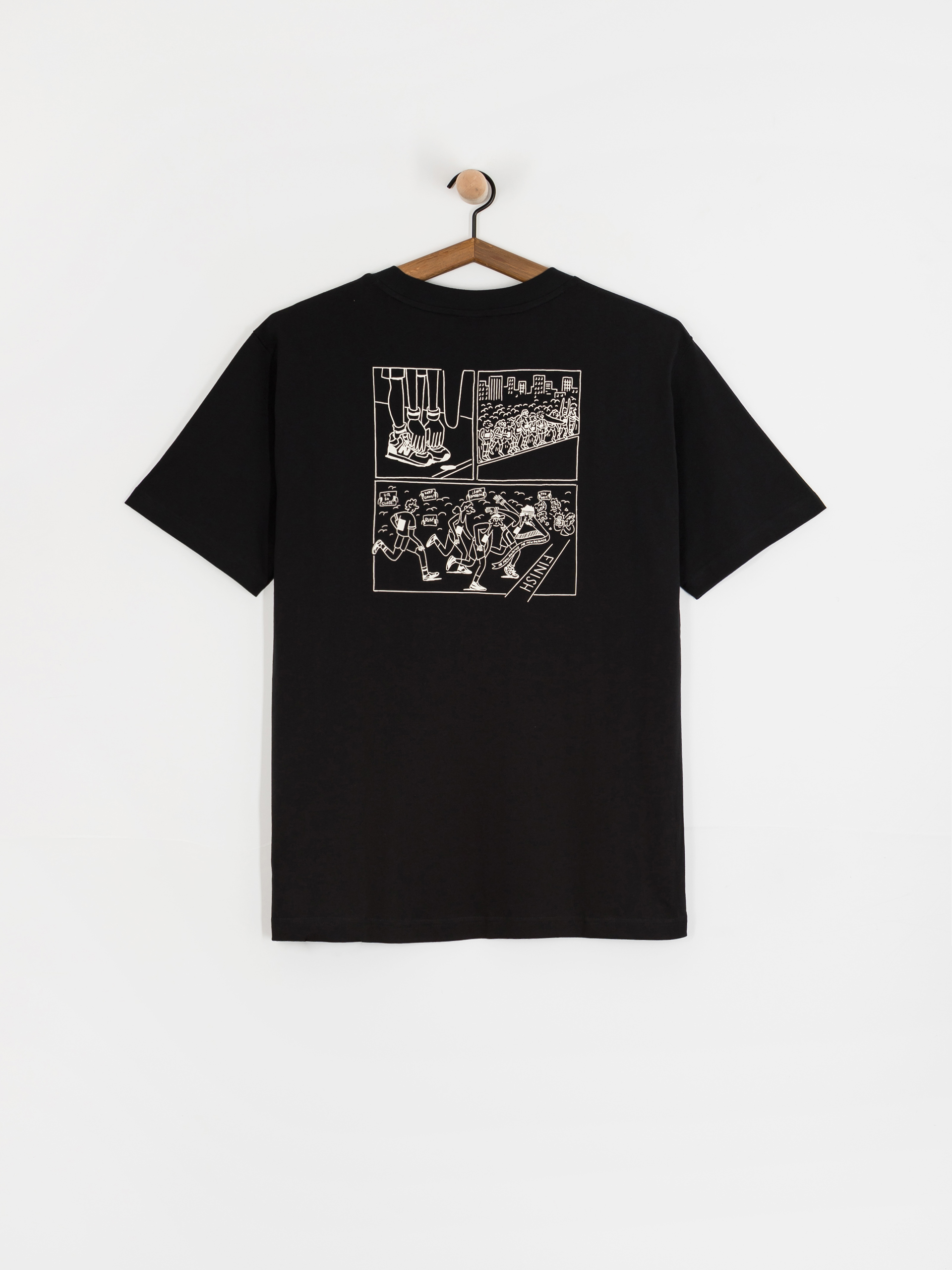 T-shirt New Balance Runners Arent Normal (black)