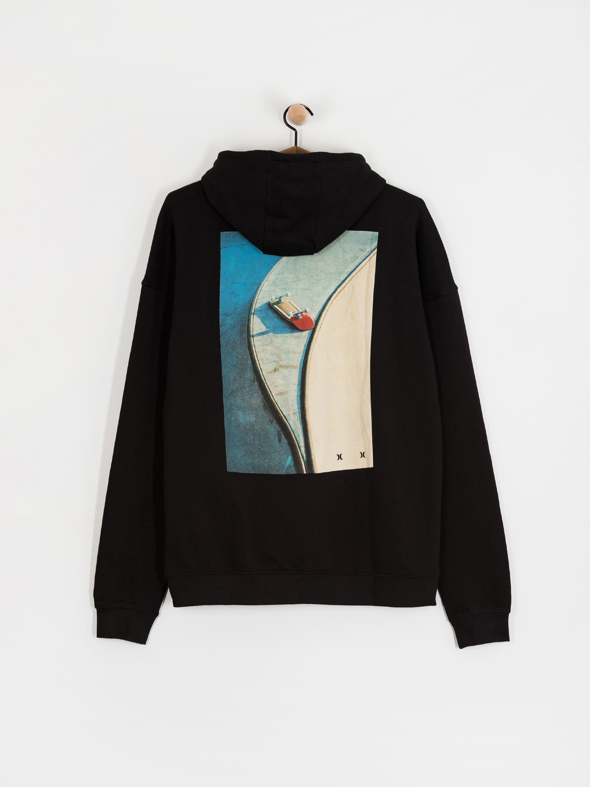 Bluza z kapturem Hurley Bcnk8 Washed HD (black)