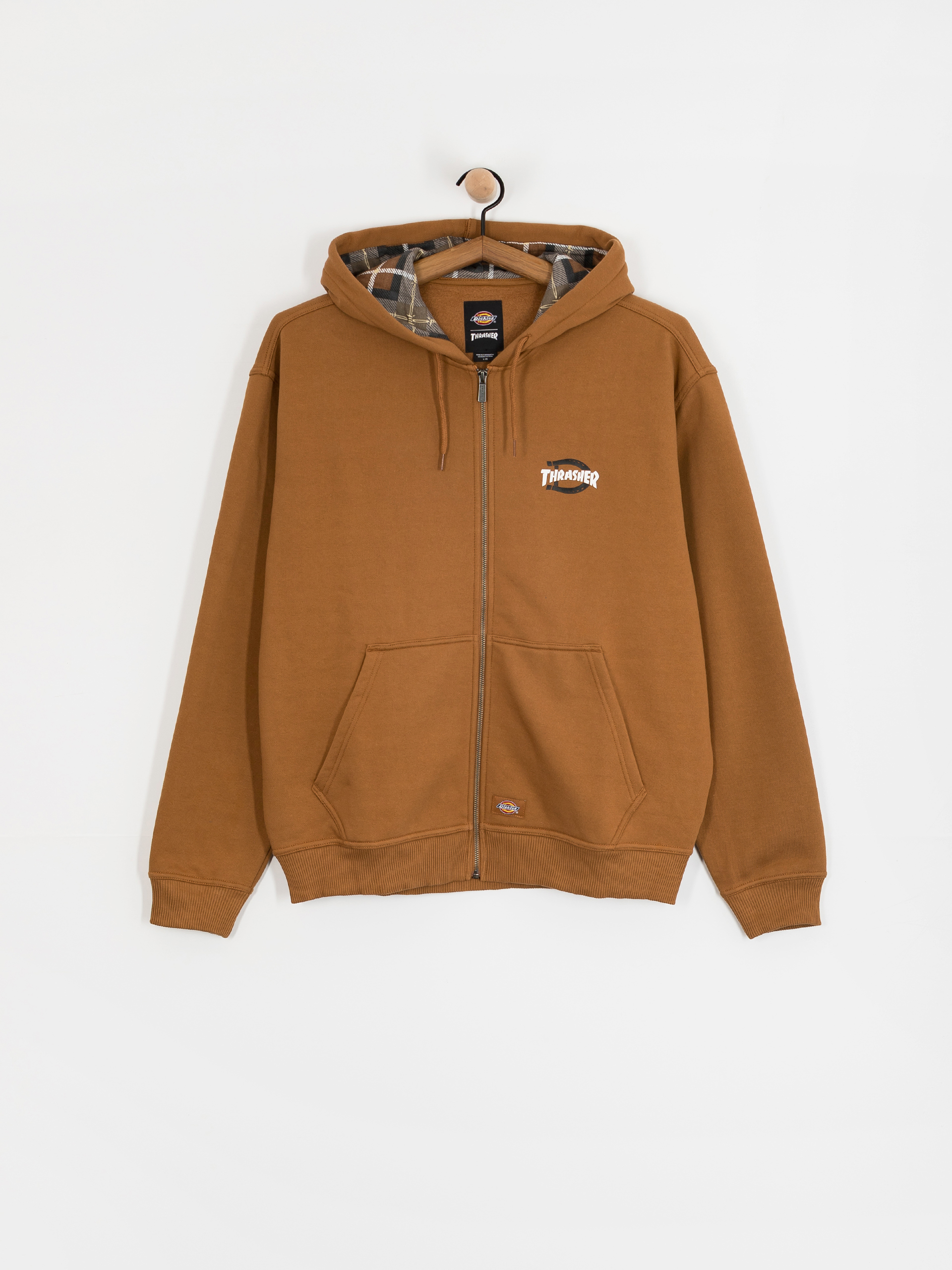 Bluza z kapturem Dickies x Thrasher Through ZHD (brown duck)