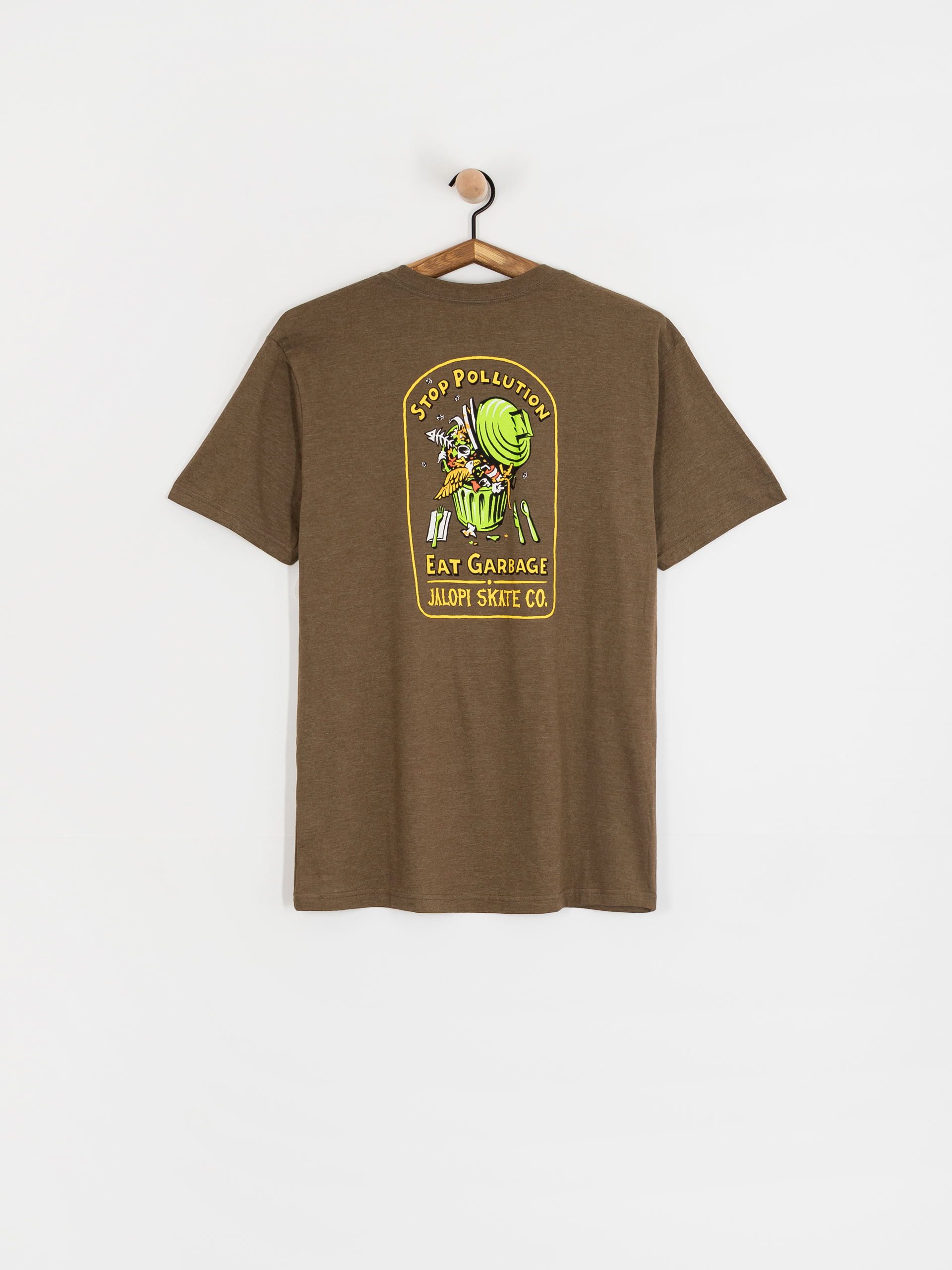 T-shirt Antihero Stop Pollution (heather army w/multicolor prints)