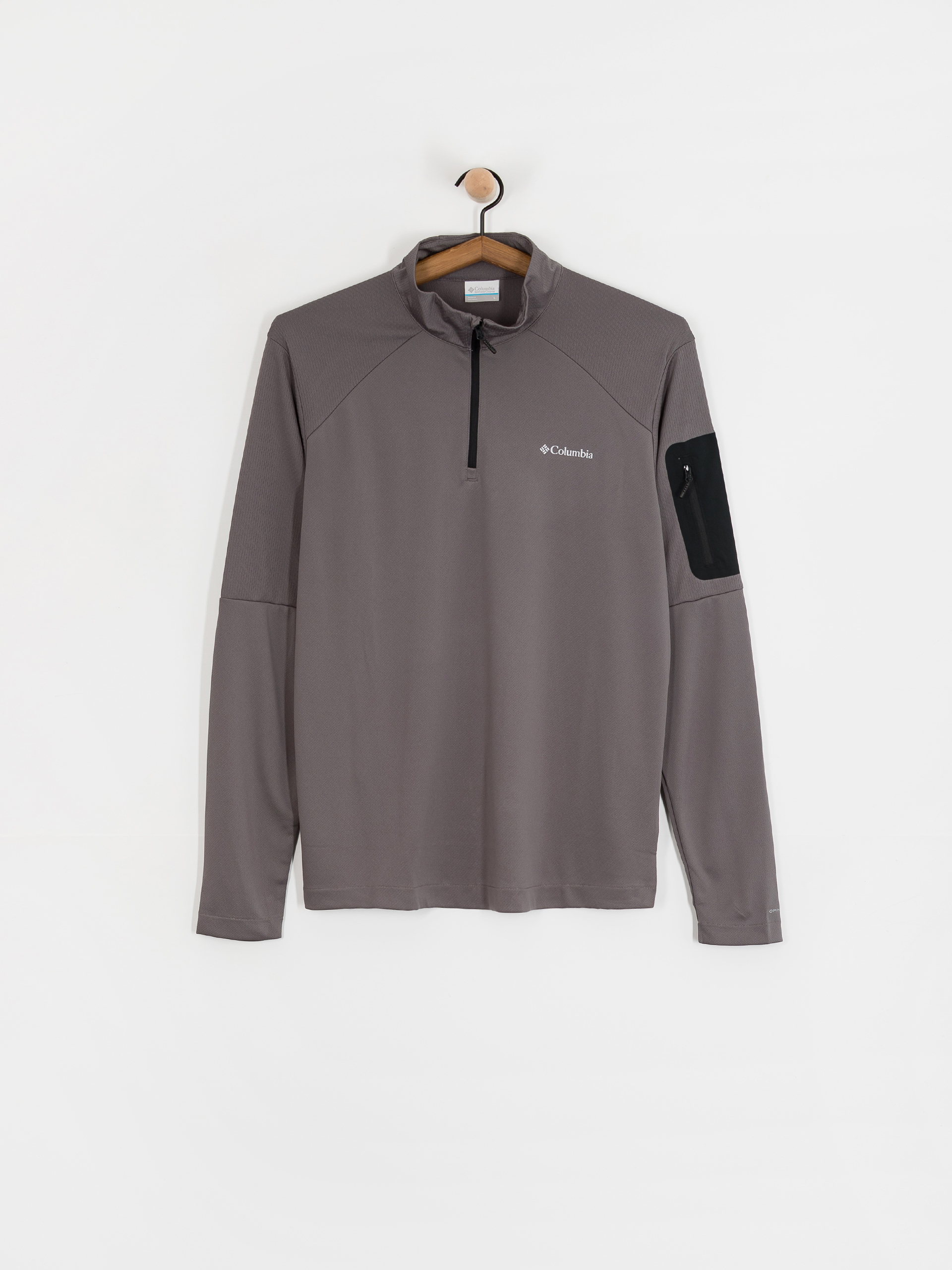 Męski Polar Columbia Tech Knit 1/4 Zip (city grey/blac)