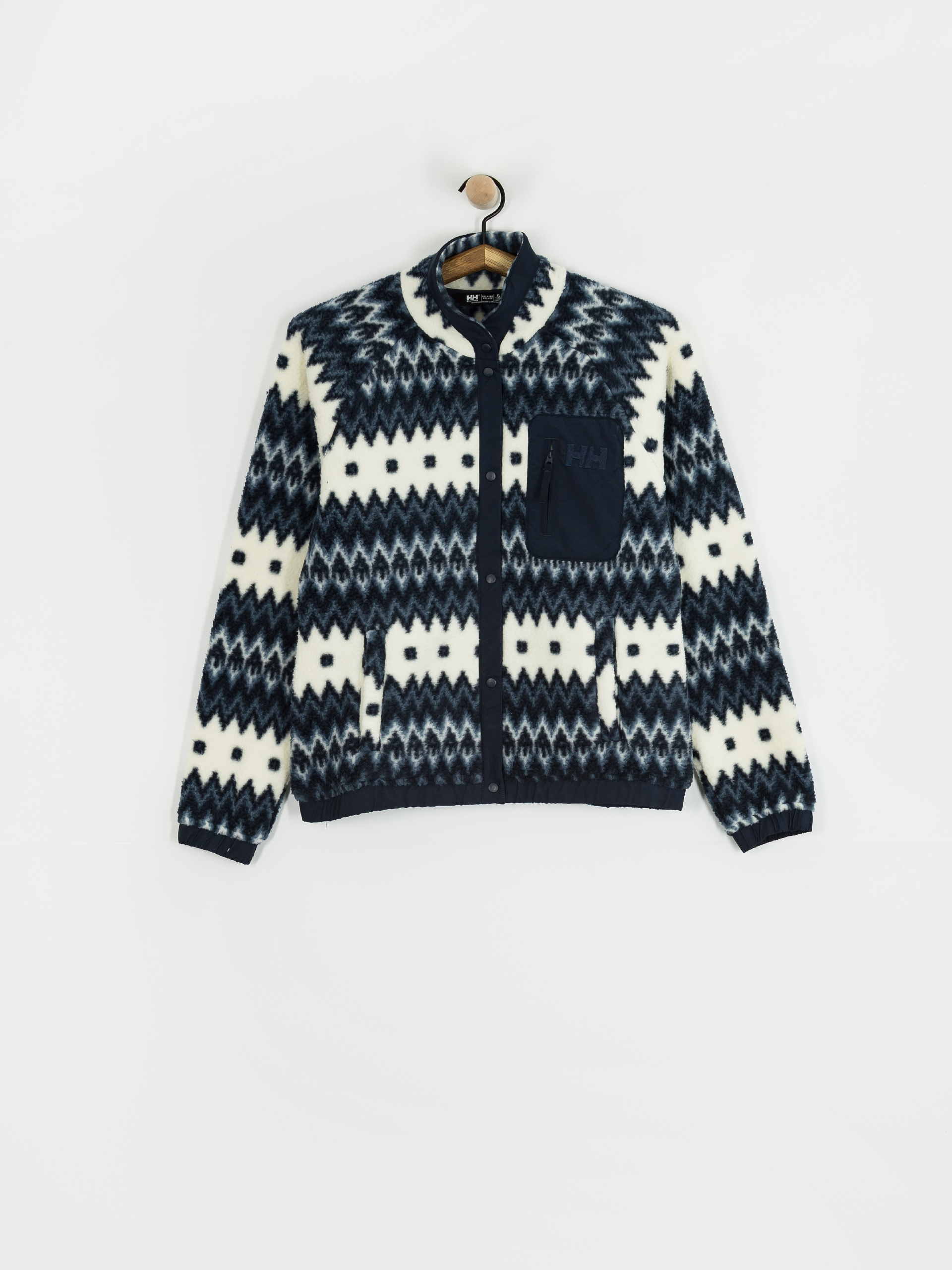 Damski Polar Helly Hansen Imperial Printed Pile Snap (navy nordic aop)