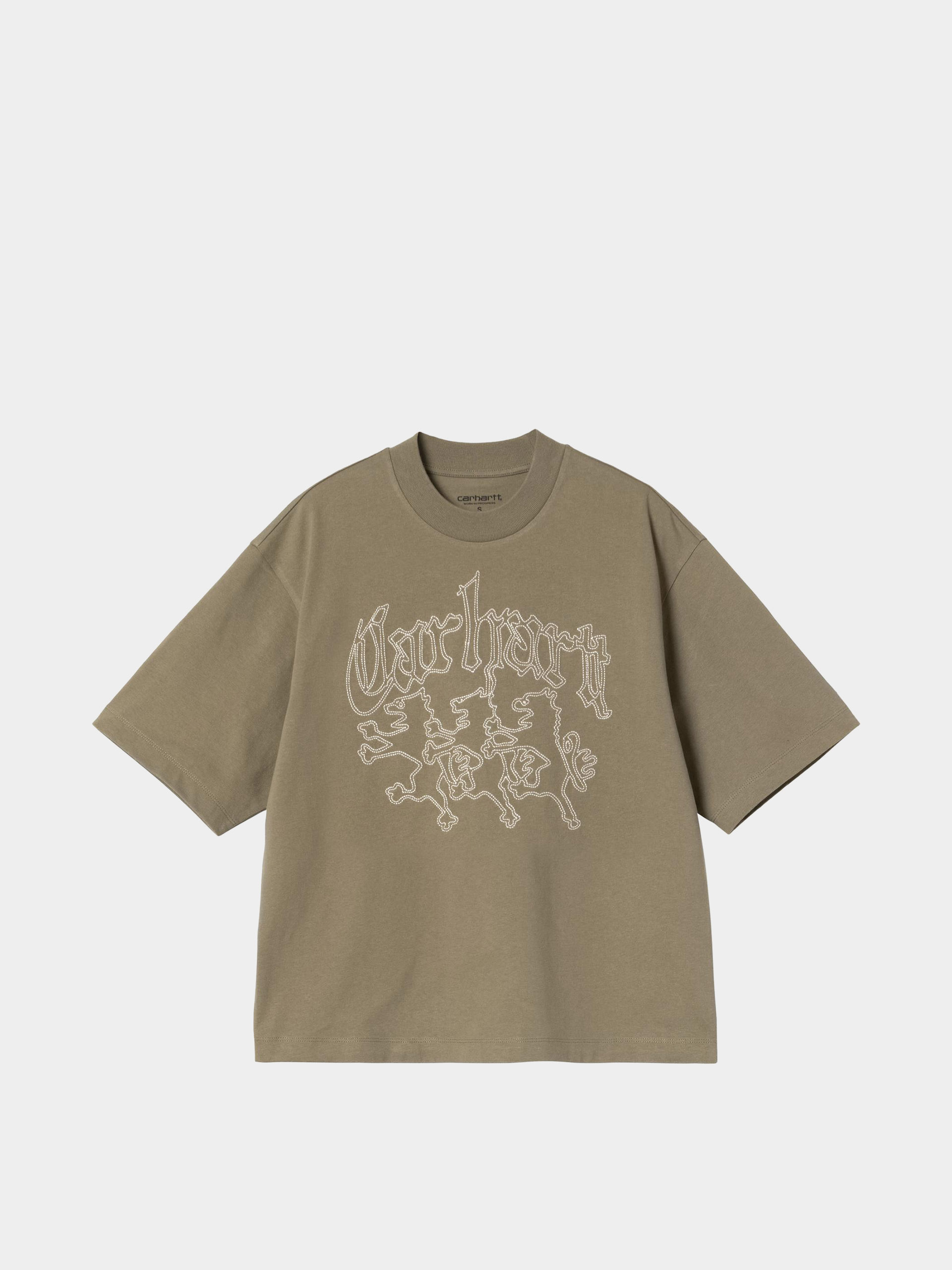 T-shirt Carhartt WIP Hackwork Wmn (brass/salt)