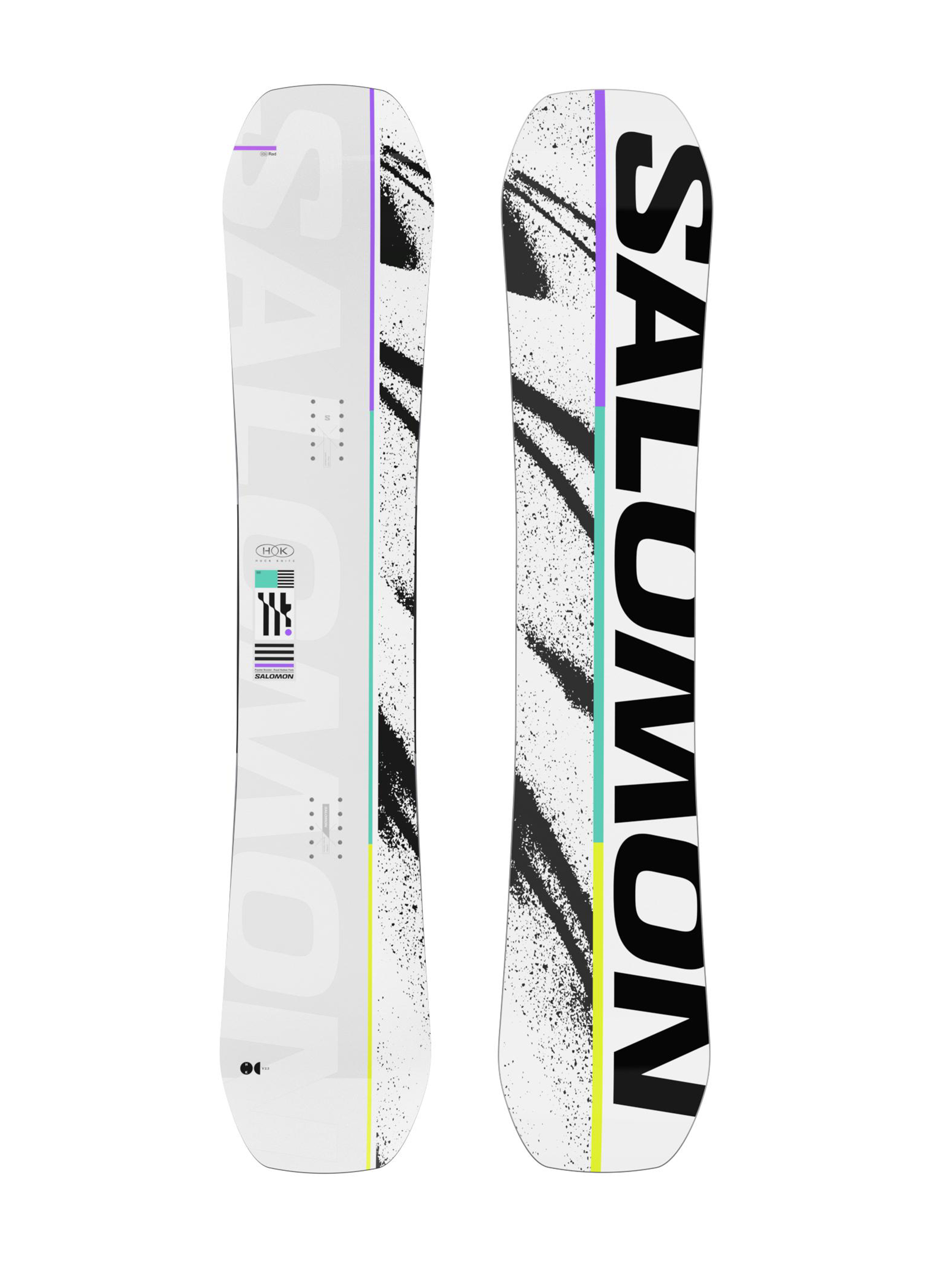 Męska Deska snowboardowa Salomon Huck Knife (white/black)