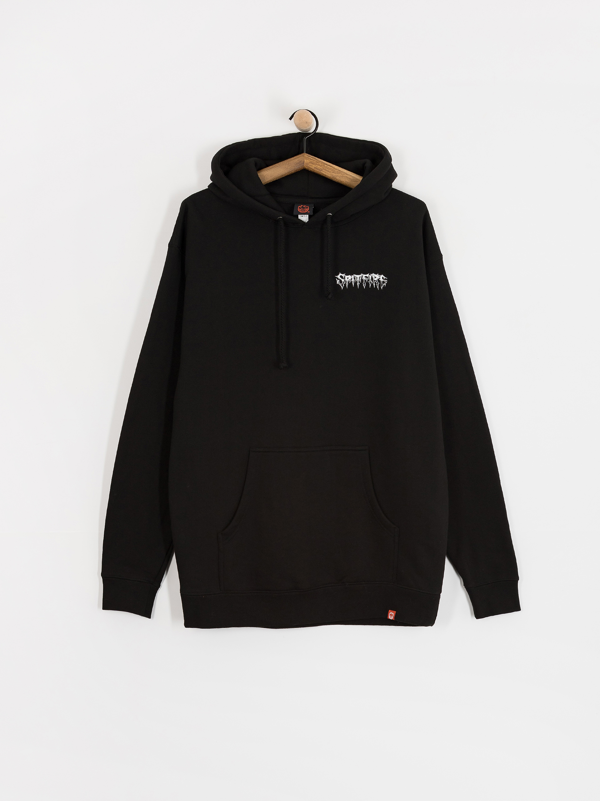 Bluza z kapturem Spitfire Batwing Classic (black w/white prints)