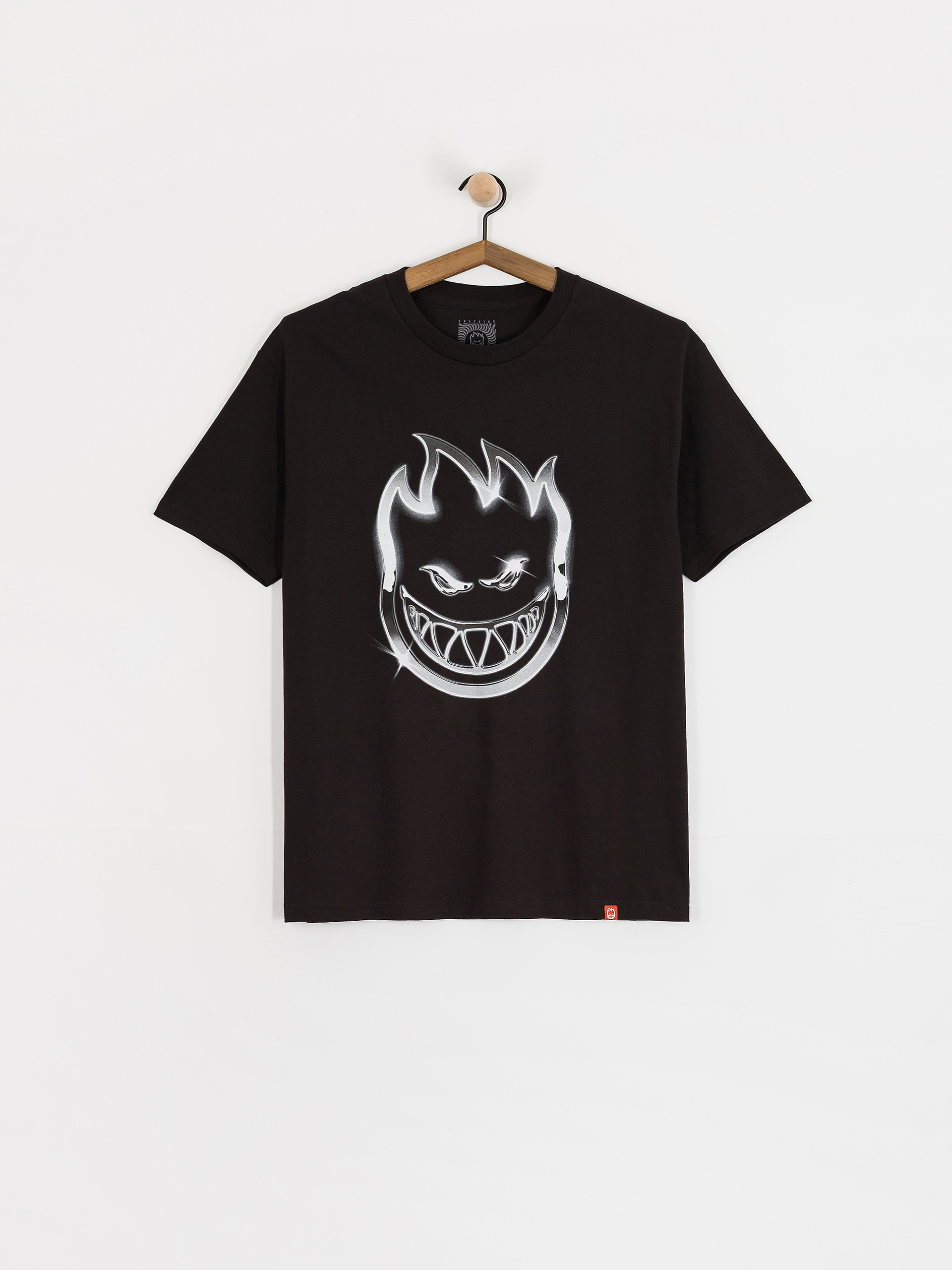 T-shirt Spitfire Chrome Bighead (black w/multi color print)