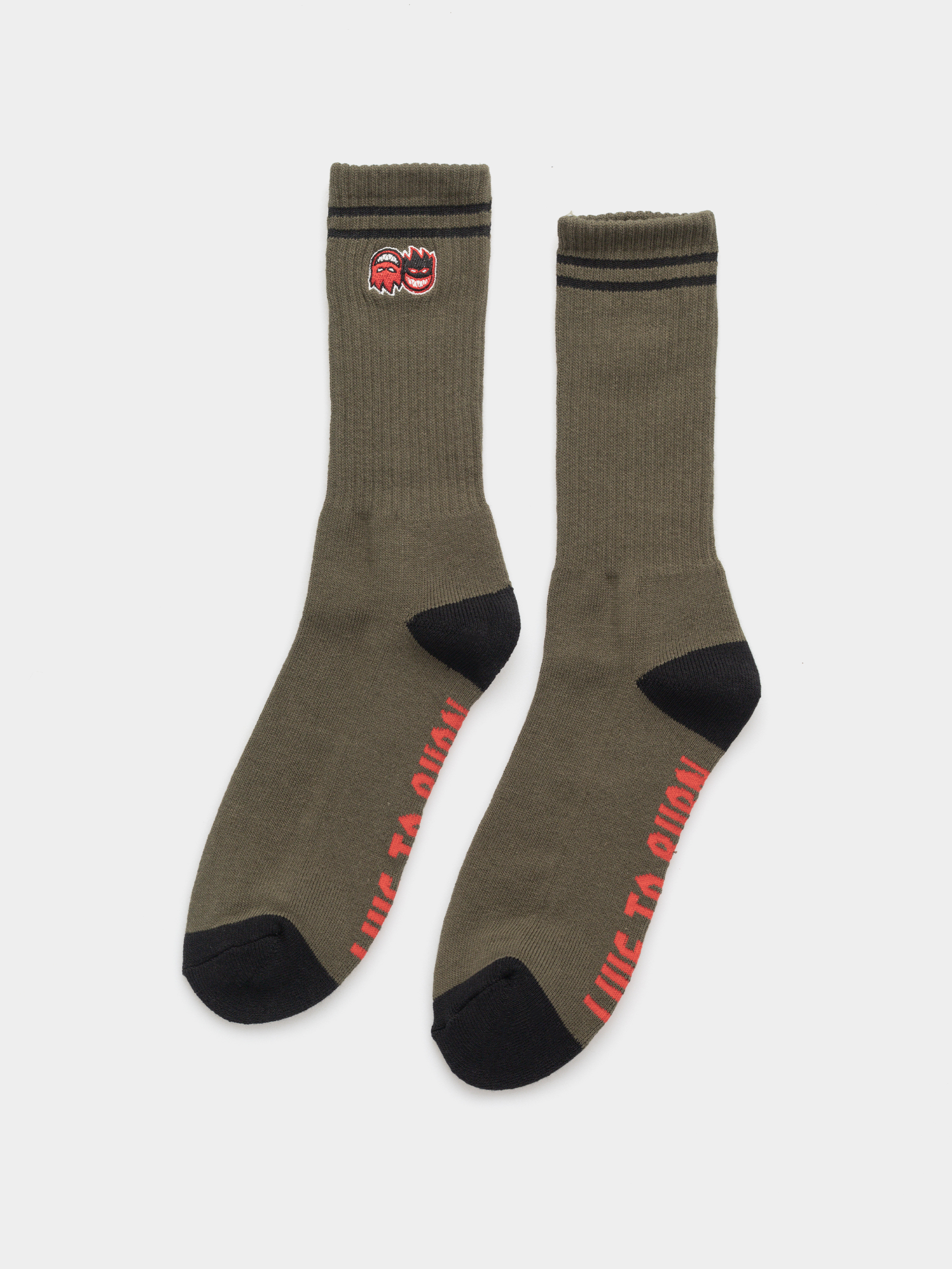 Skarpetki Spitfire Eternal Fill Emb (olive/black/red)