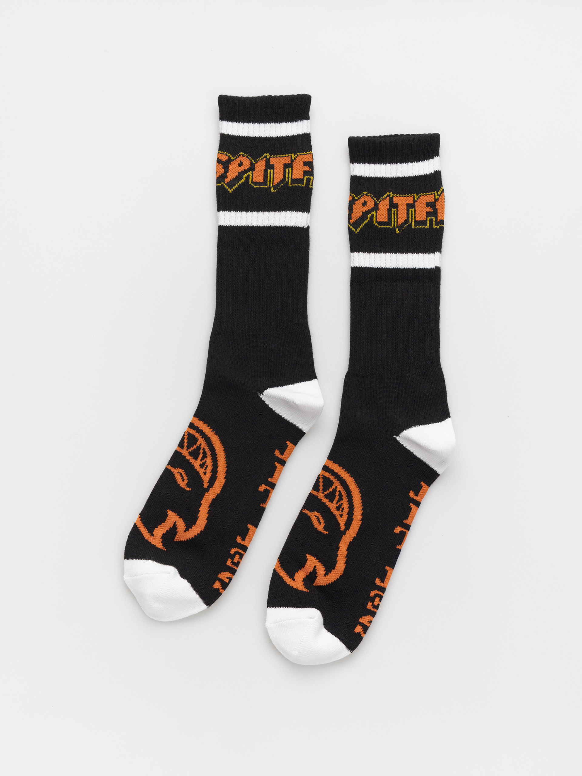 Skarpetki Spitfire Hellfire Script (black/white/orange)