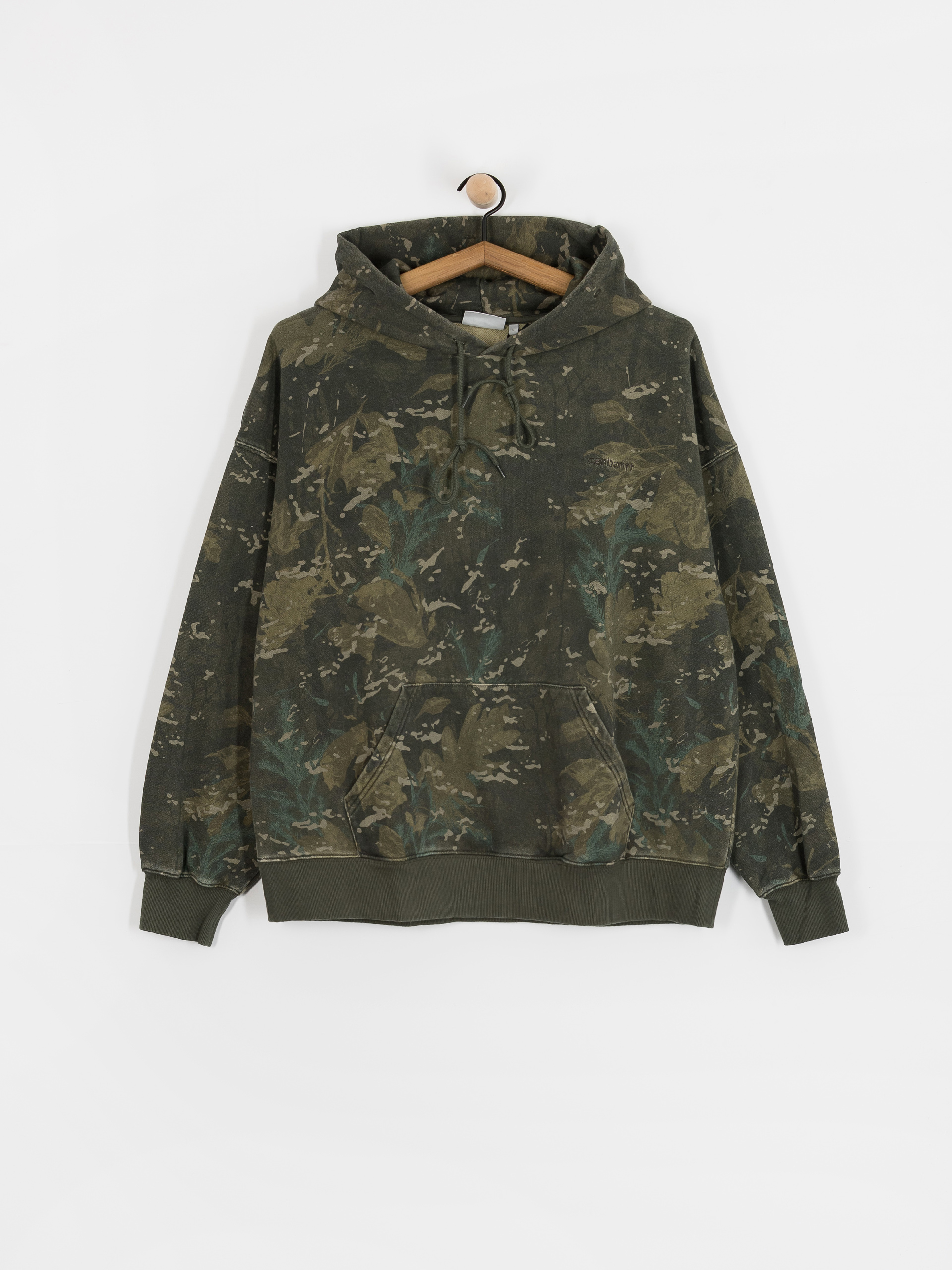 Bluza z kapturem Carhartt WIP Benton HD (camo combi/green/garment dyed)