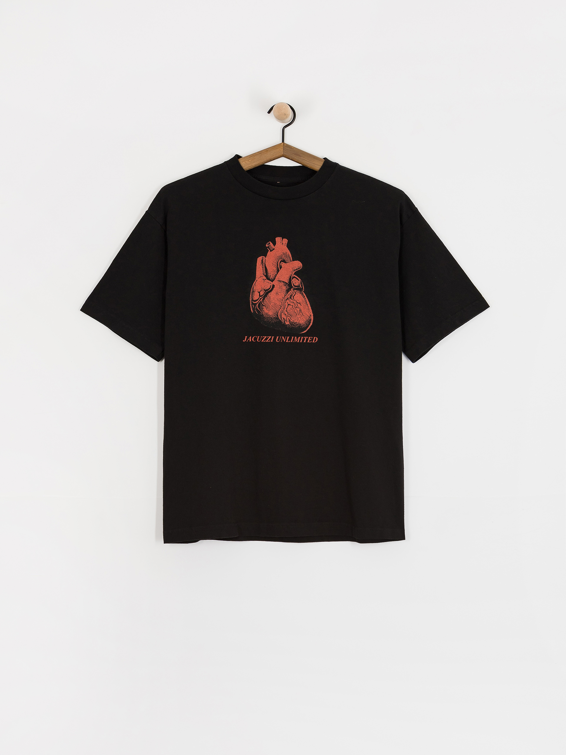 T-shirt Jacuzzi Heart Garment Dye Premium (black)