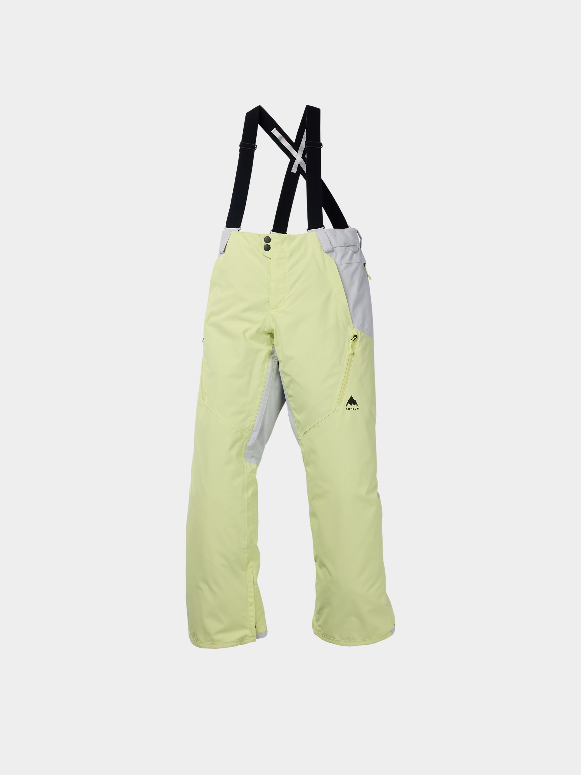 Damskie Spodnie snowboardowe Burton Reserve 2L 3 In 1 (glow yellow green/gray cloud)